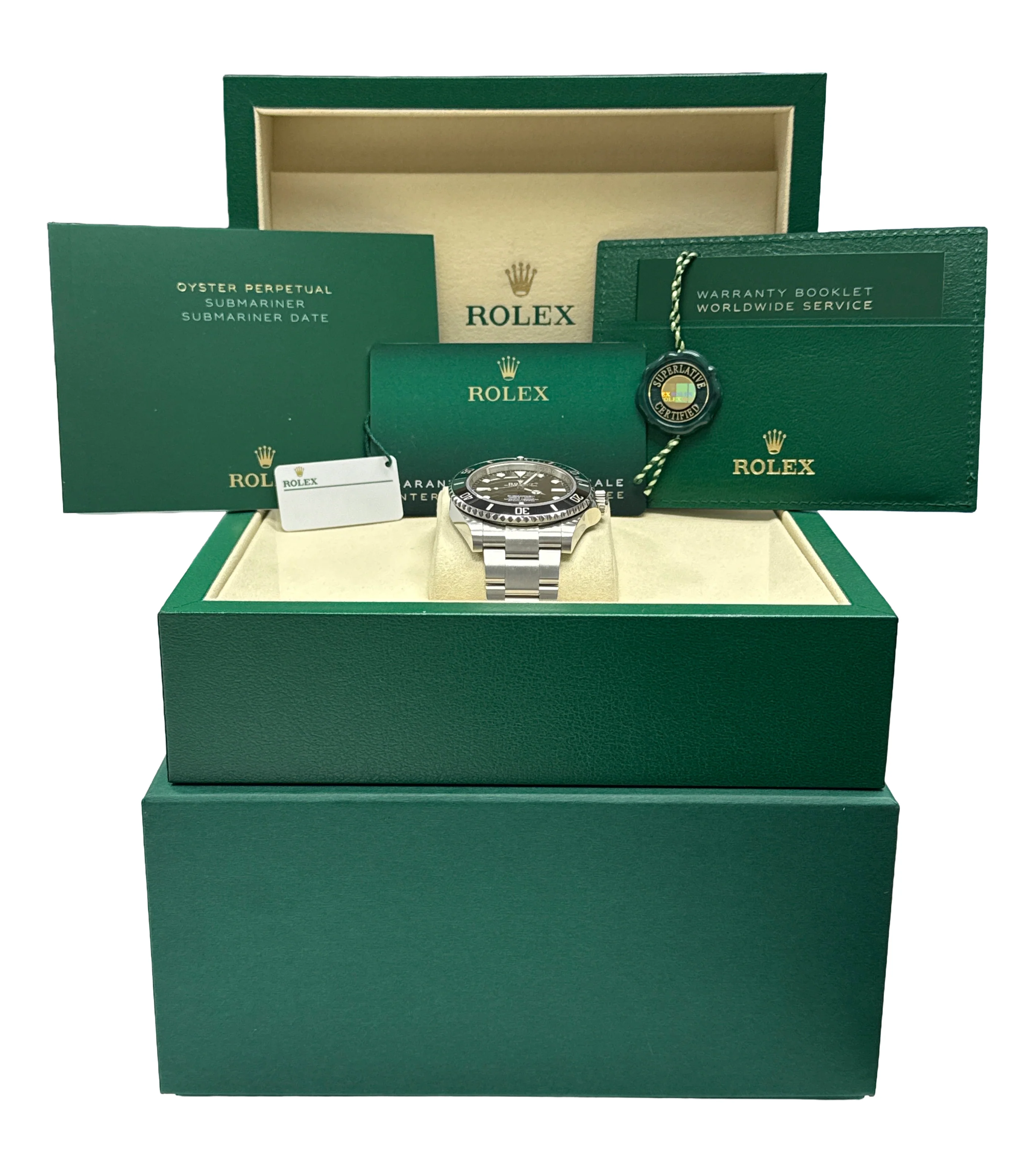 NEW DEC 2025 Rolex Submariner 124060 No Date 41mm Black Ceramic UNWORN Full Set - Image 2