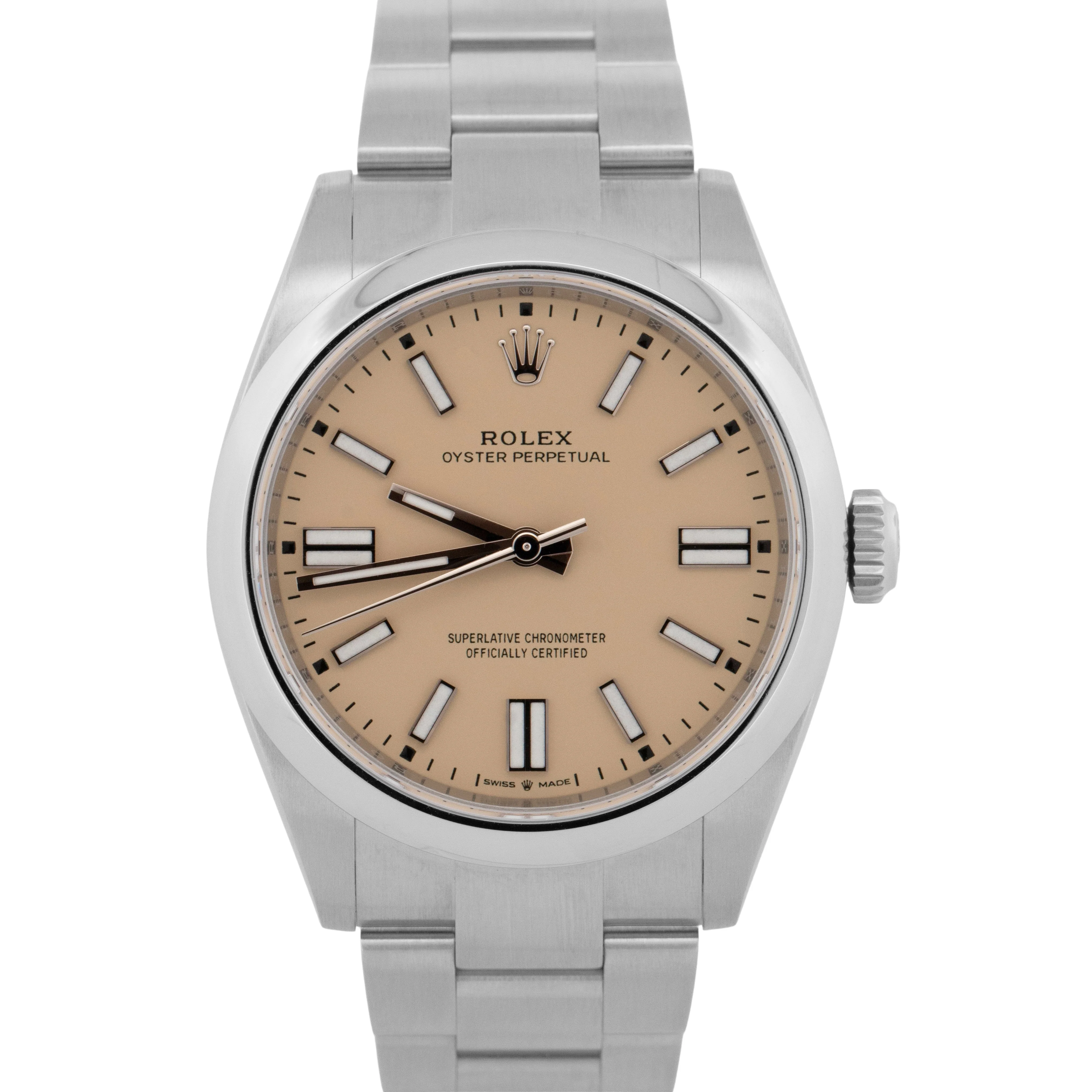 NEW FEB. 2026 Rolex Oyster Perpetual 41 BEIGE DIAL Steel 41mm Watch 134300 BOX