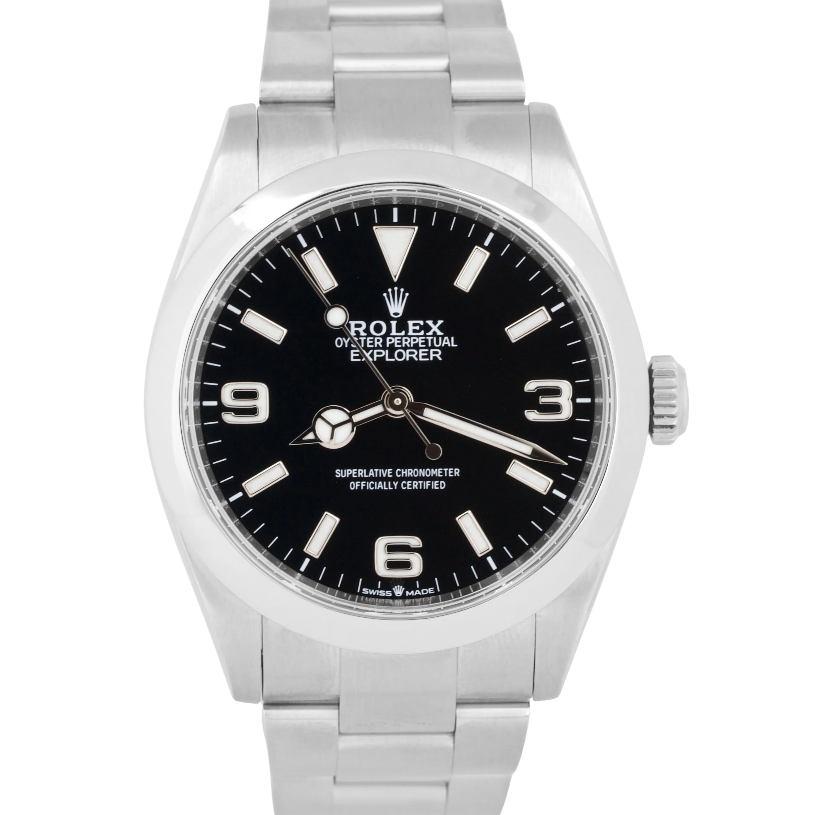 MINT 2024 PAPERS Rolex Explorer I 40mm Stainless Steel Black 224270 Watch BOX