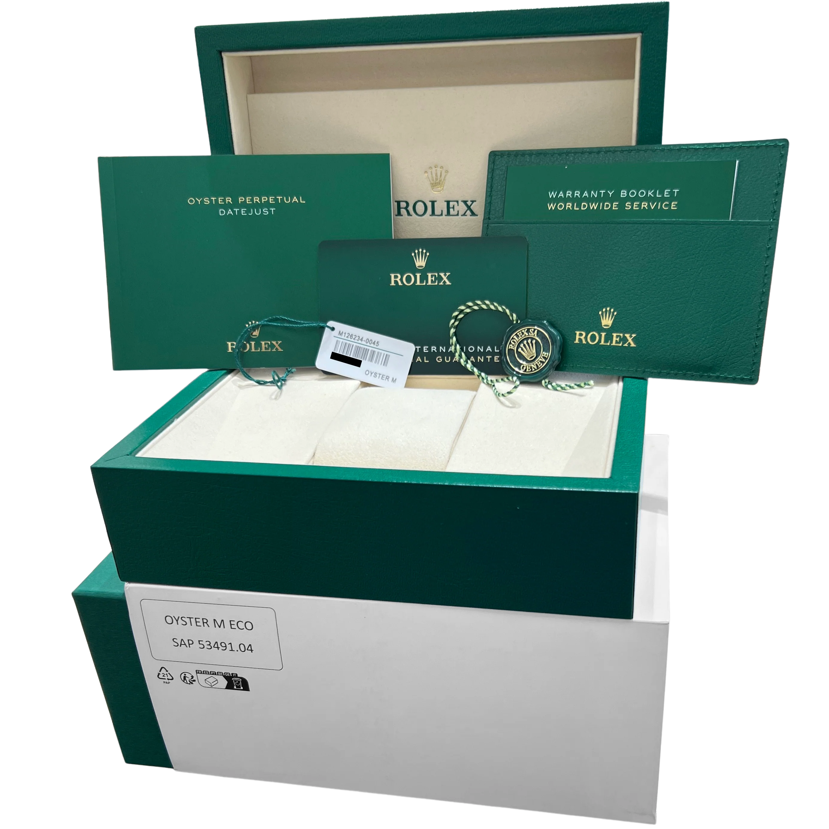 NEW JUNE 2025 PAPERS Rolex DateJust 36mm Wimbledon Grey Jubilee Watch 126234 BOX - Image 2