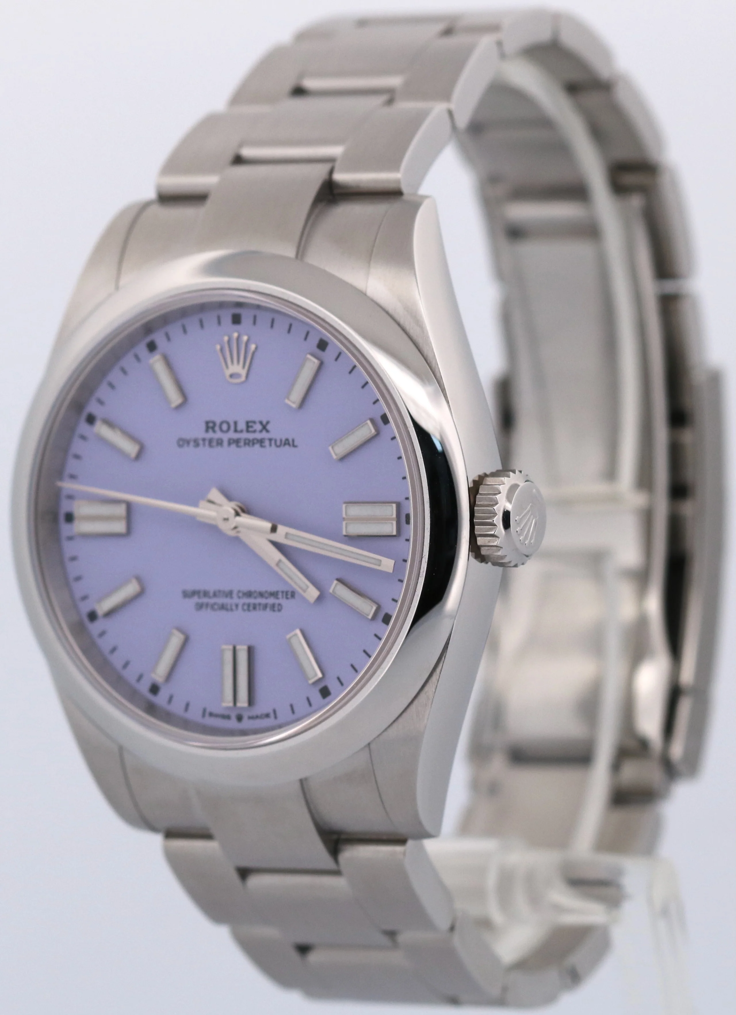 NEW MARCH 2026 Rolex Oyster Perpetual 41 LAVENDER Purple Steel 41mm 134300 BOX - Image 3