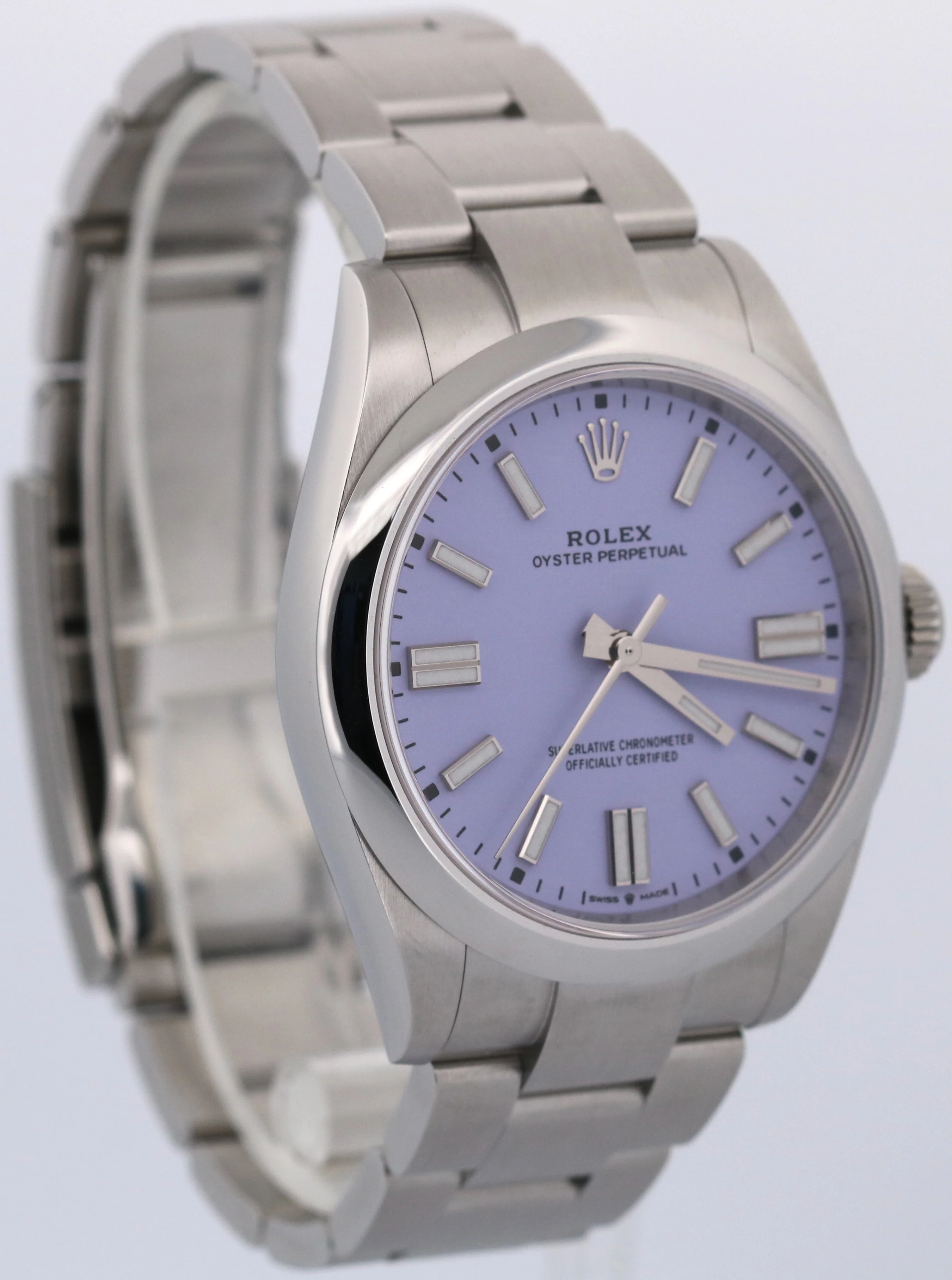 NEW MARCH 2026 Rolex Oyster Perpetual 41 LAVENDER Purple Steel 41mm 134300 BOX - Image 4