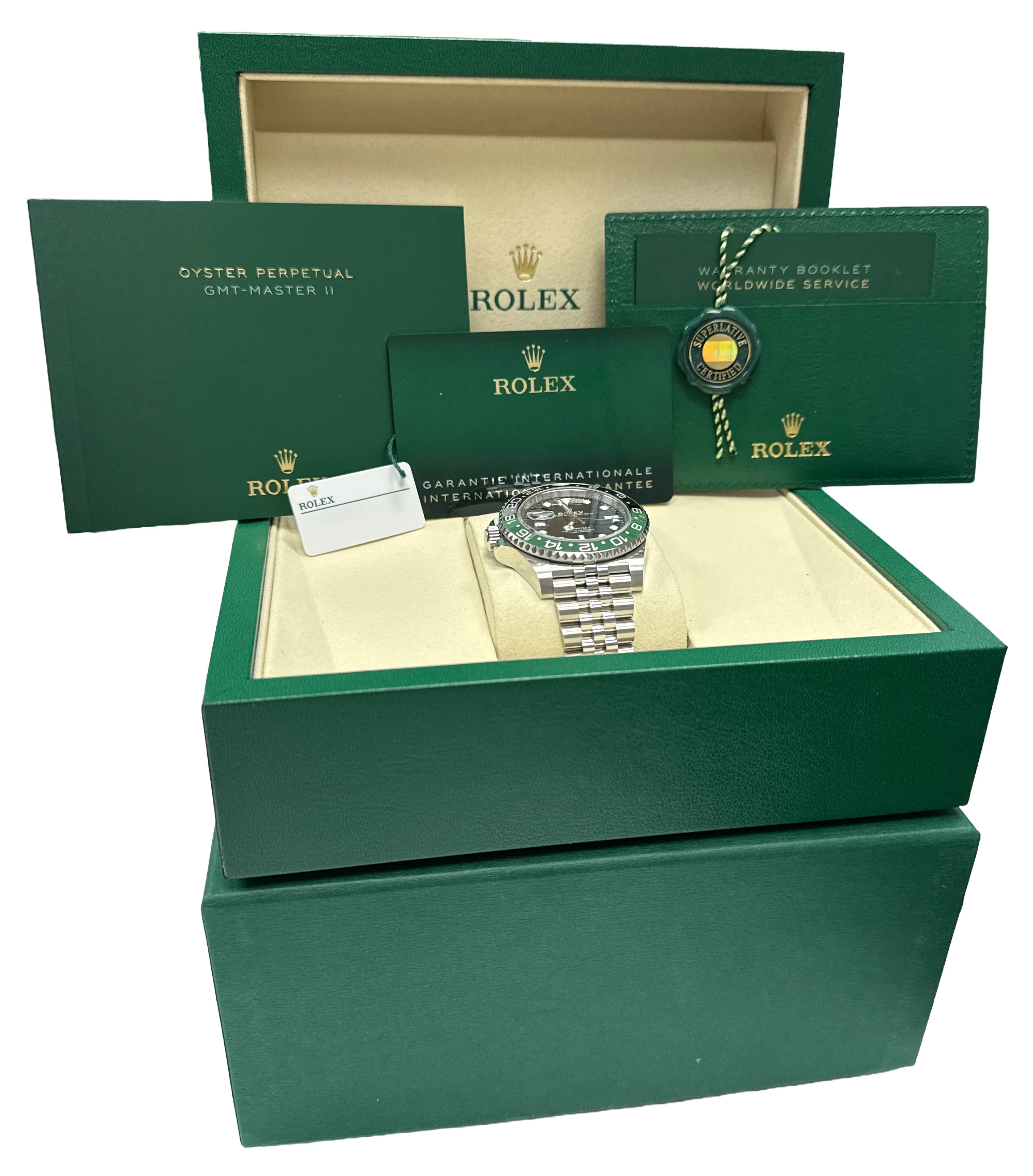 BRAND NEW 2025 PAPERS Rolex GMT-Master II SPRITE 40mm JUBILEE 126720 VTNR BOX - Image 2