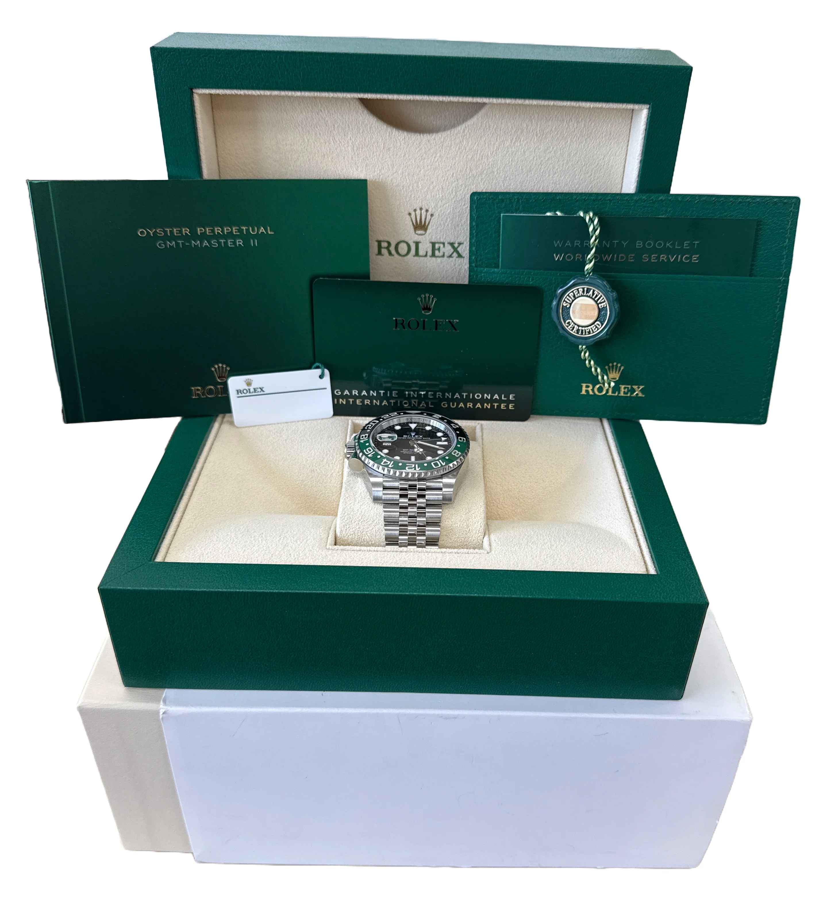 NEW PAPERS Rolex GMT-Master II SPRITE GREEN Steel JUBILEE 40mm 126720 VTNR BOX - Image 2