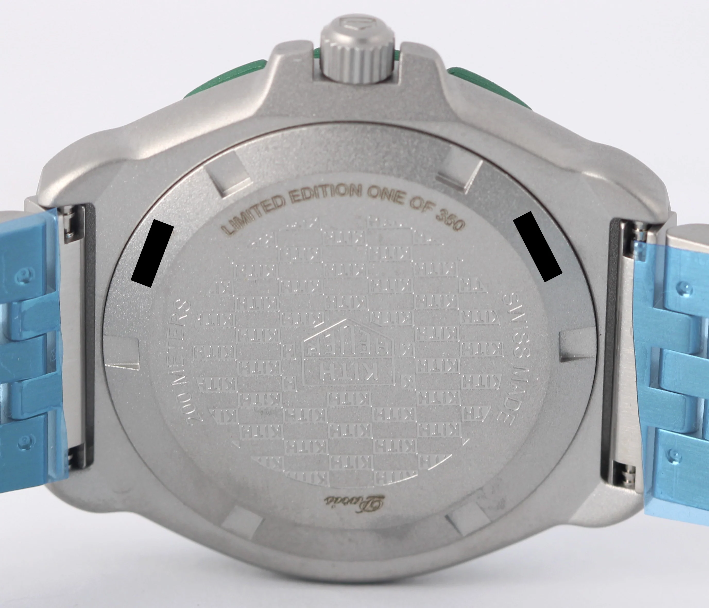 NEW PAPERS Tag Heuer KITH Formula 1 Eggshell 35mm GREEN BEZEL WA121N.BA0023 BOX - Image 9