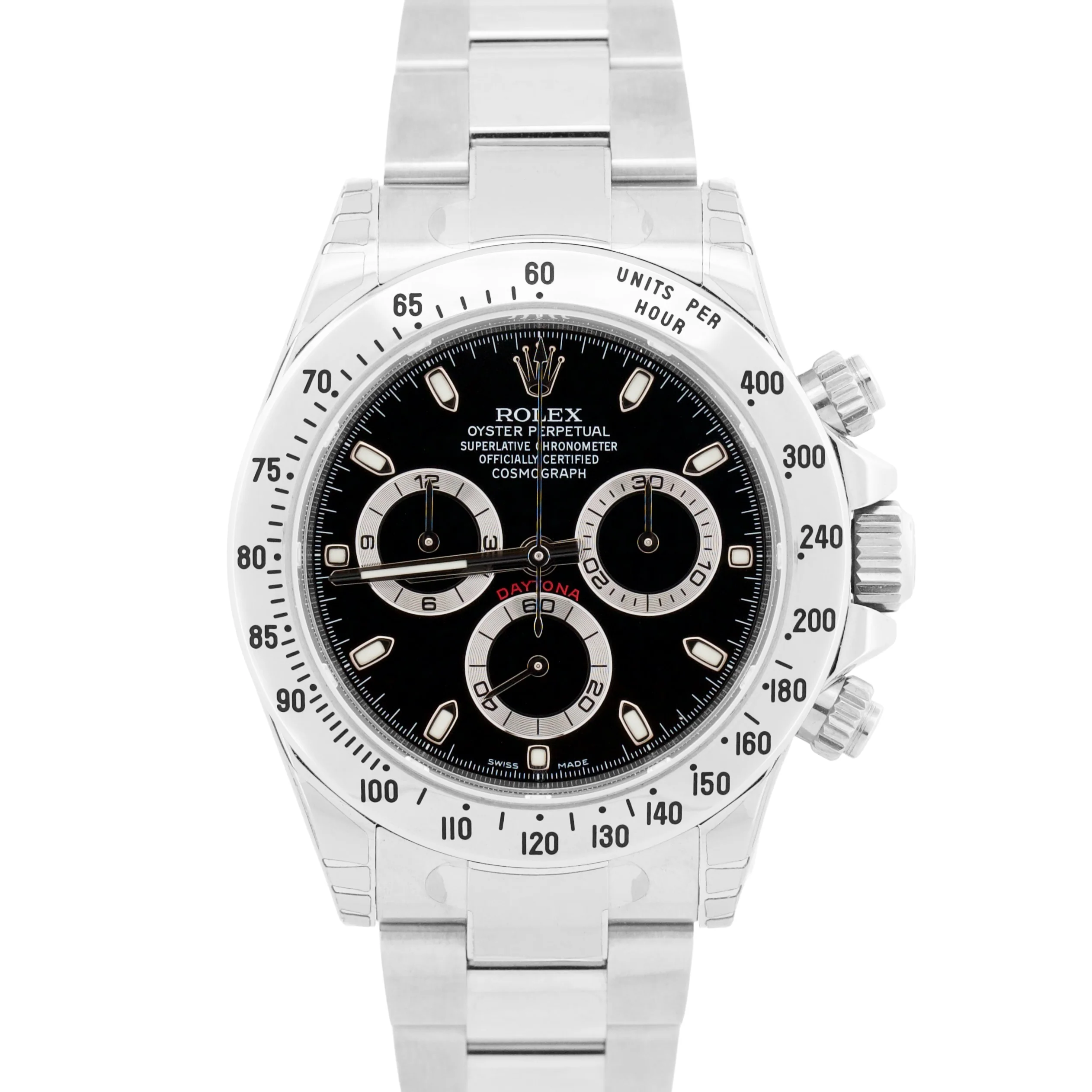 NEW STICKERED PAPERS Rolex Daytona Cosmograph CHROMALIGHT Black NOS 116520 BOX
