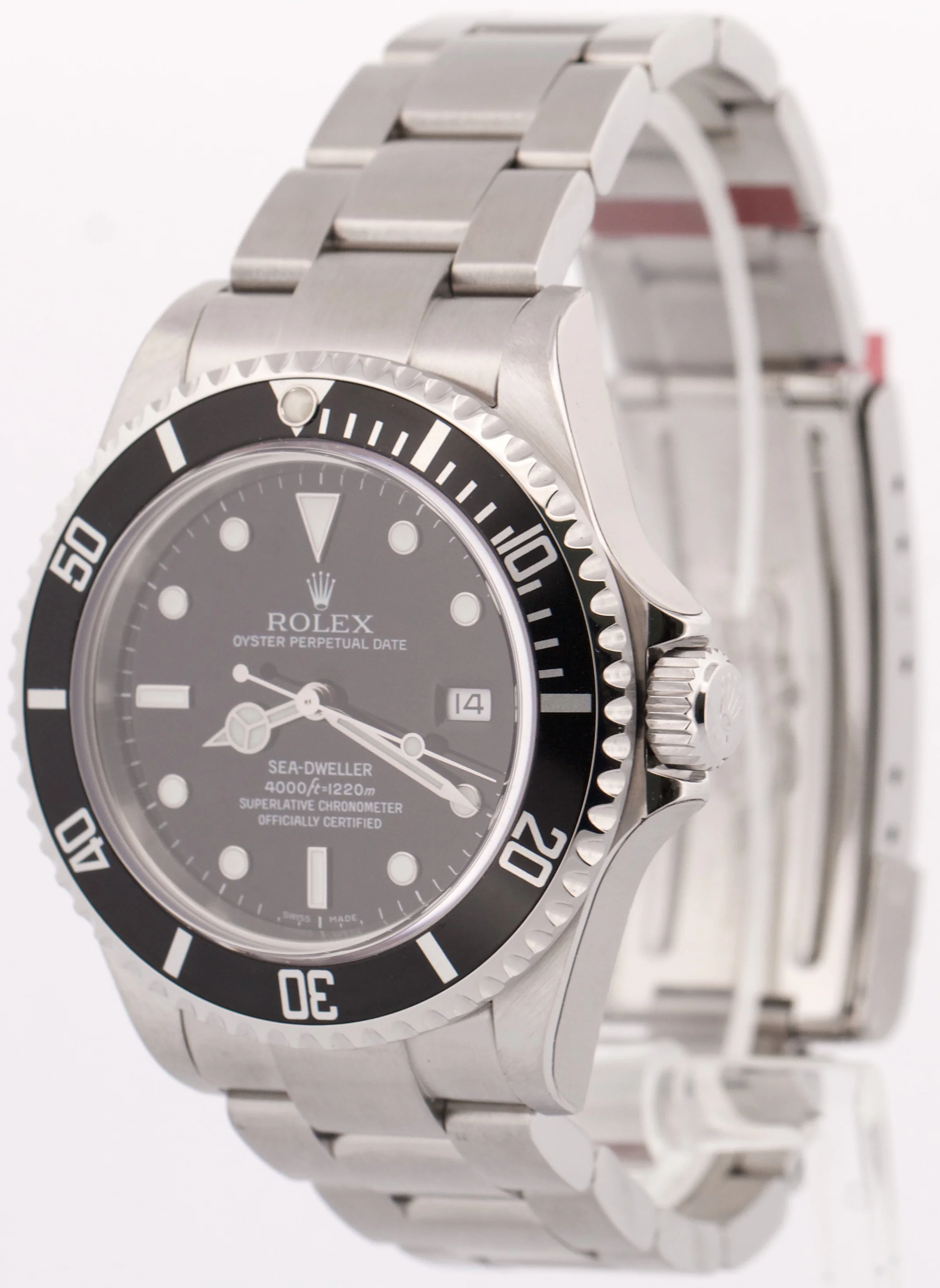 NEW STICKERED Rolex Sea-Dweller 16600 40mm Black Oyster NOS Steel Watch BOX - Image 3