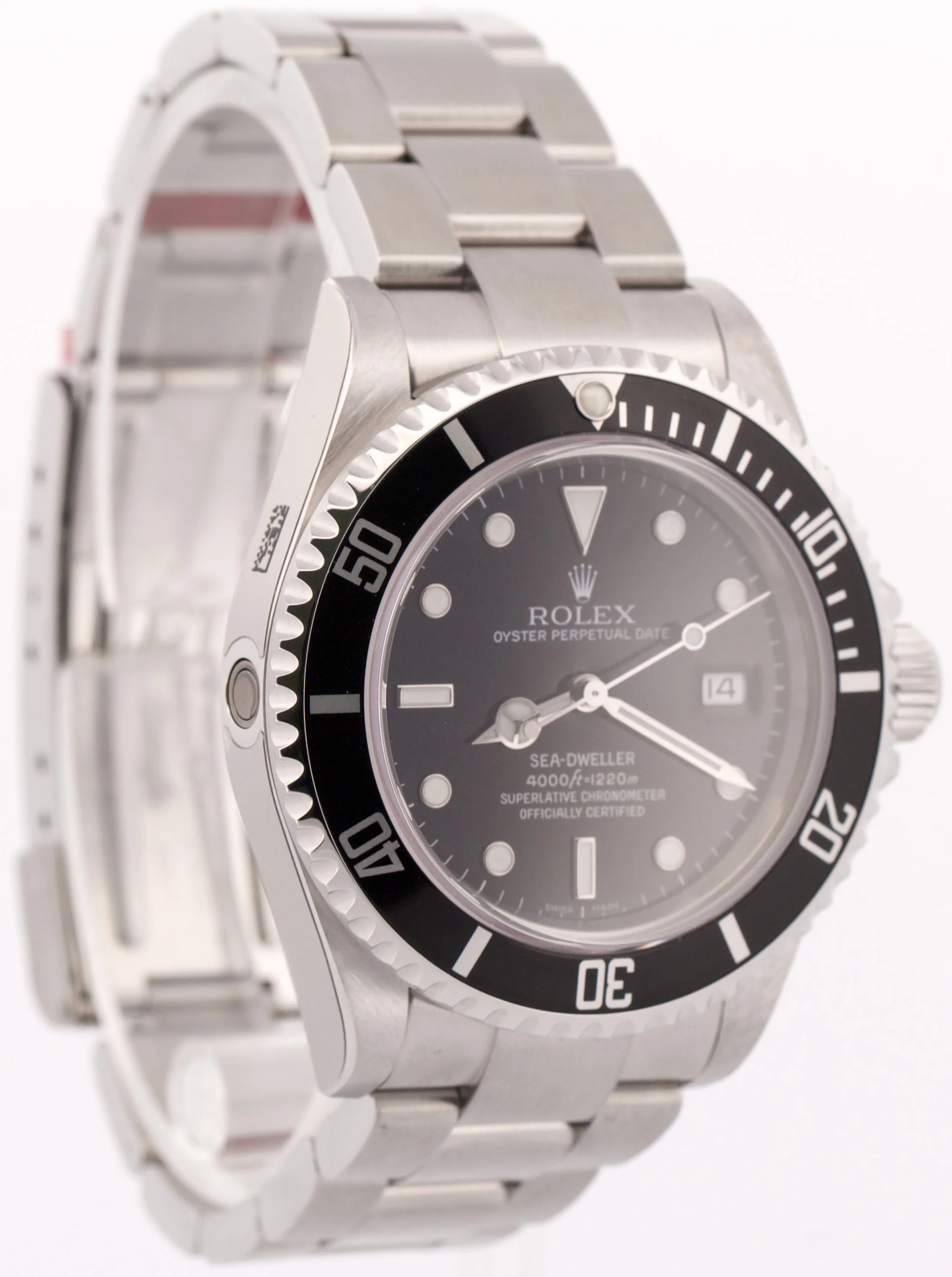 NEW STICKERED Rolex Sea-Dweller 16600 40mm Black Oyster NOS Steel Watch BOX - Image 4