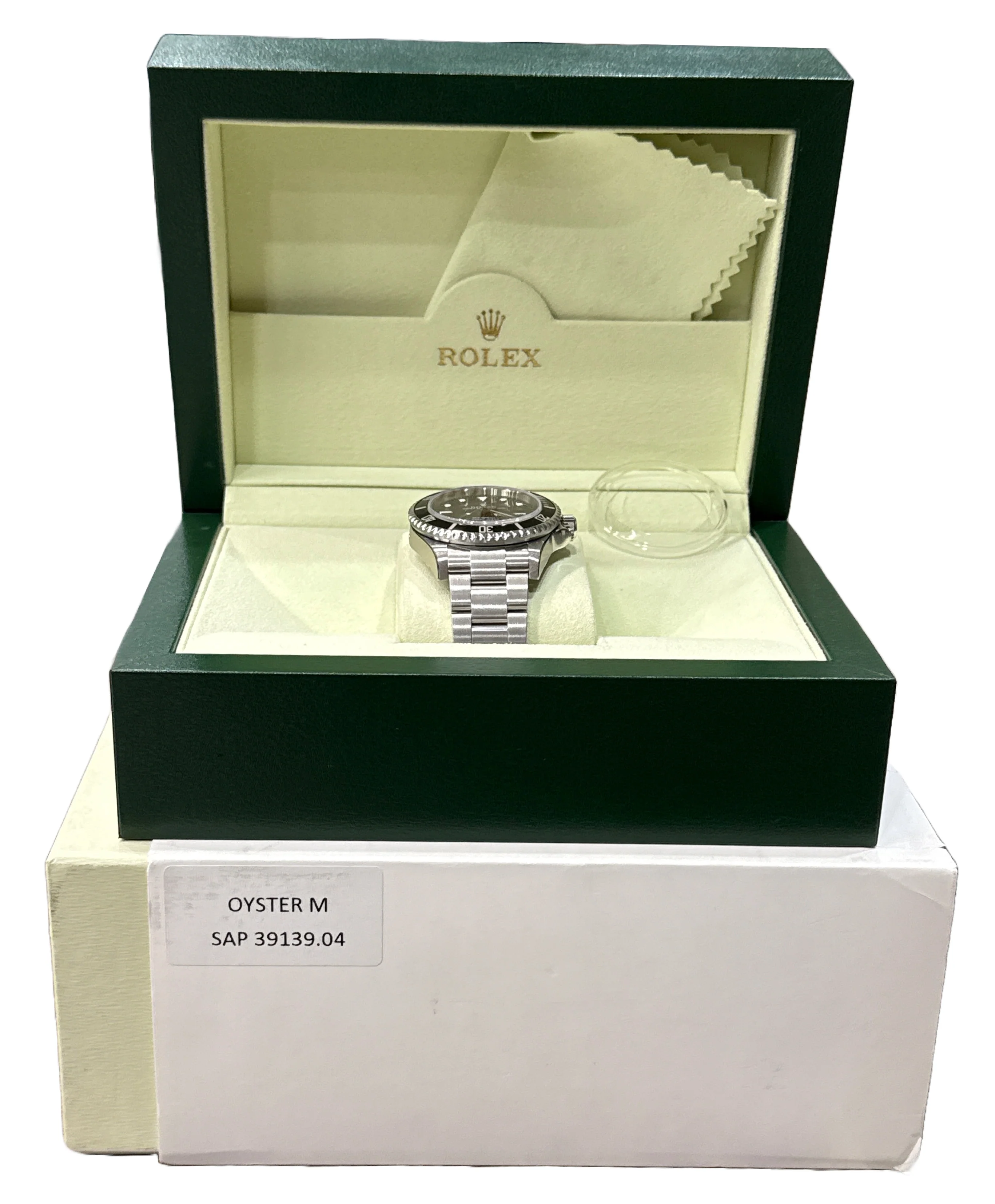 NEW STICKERED Rolex Sea-Dweller 16600 40mm Black Oyster NOS Steel Watch BOX - Image 2