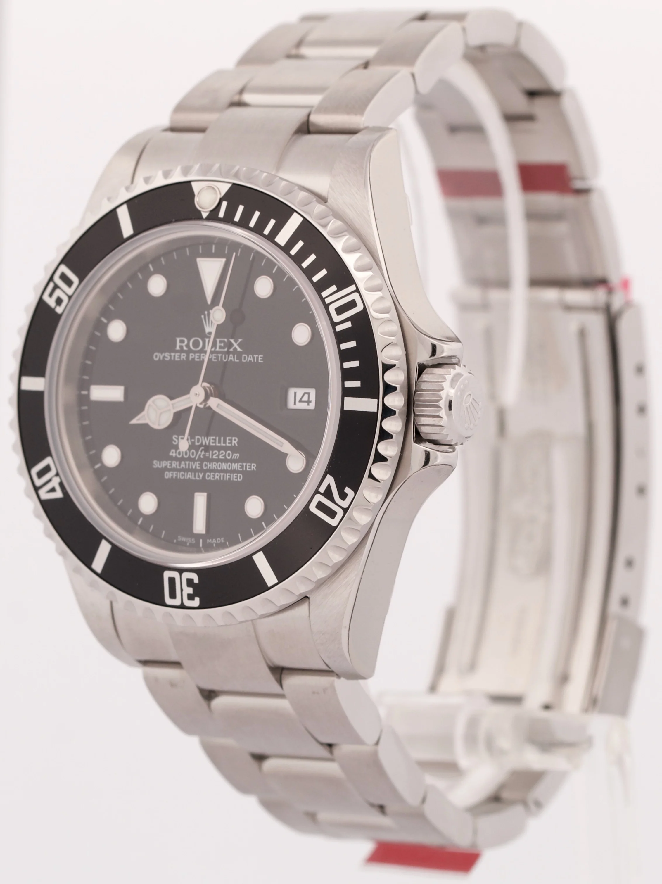 NEW STICKERED Rolex Sea-Dweller 16600 40mm Black Oyster NOS Steel Watch BOX - Image 3