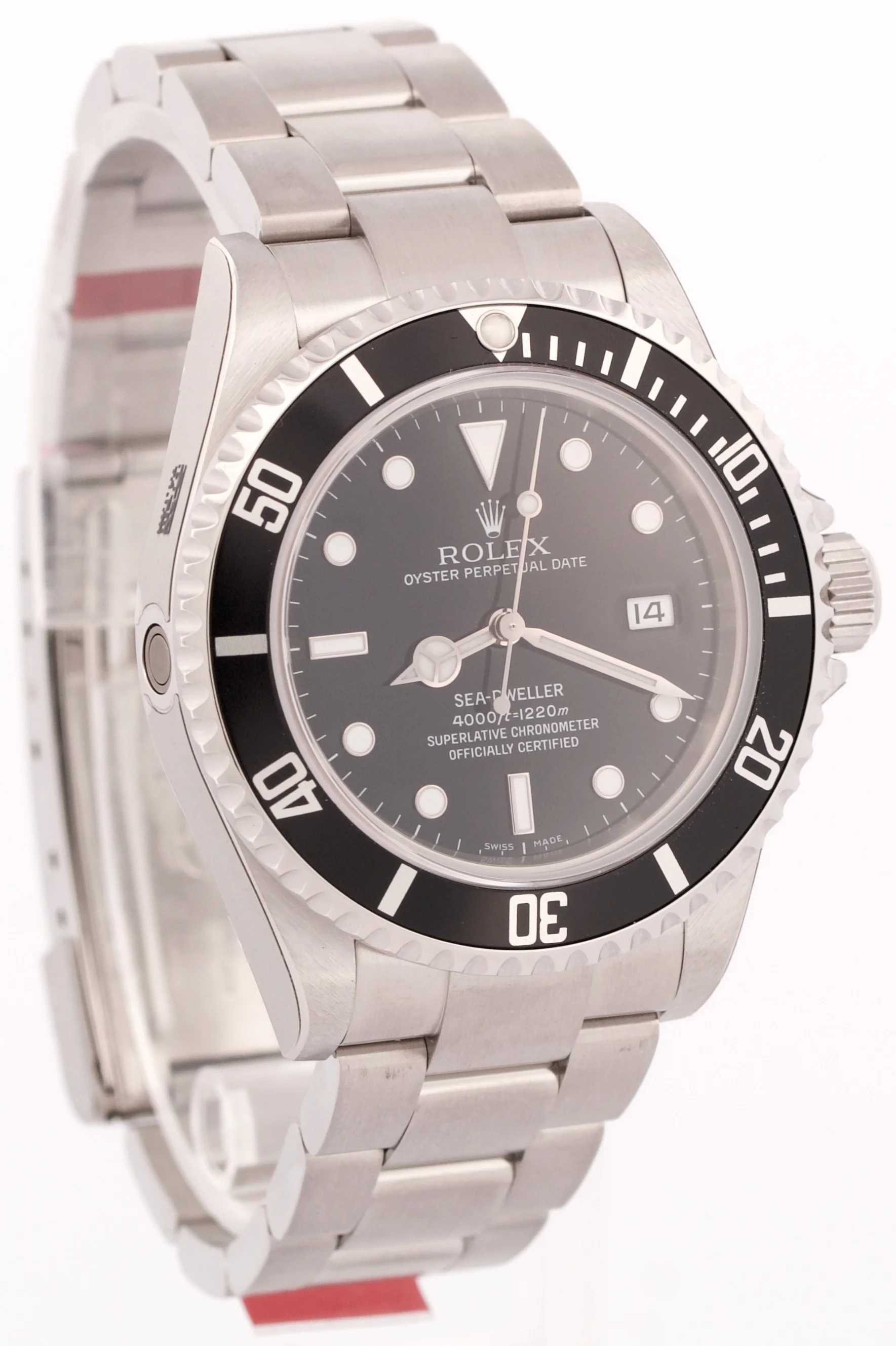 NEW STICKERED Rolex Sea-Dweller 16600 40mm Black Oyster NOS Steel Watch BOX - Image 4