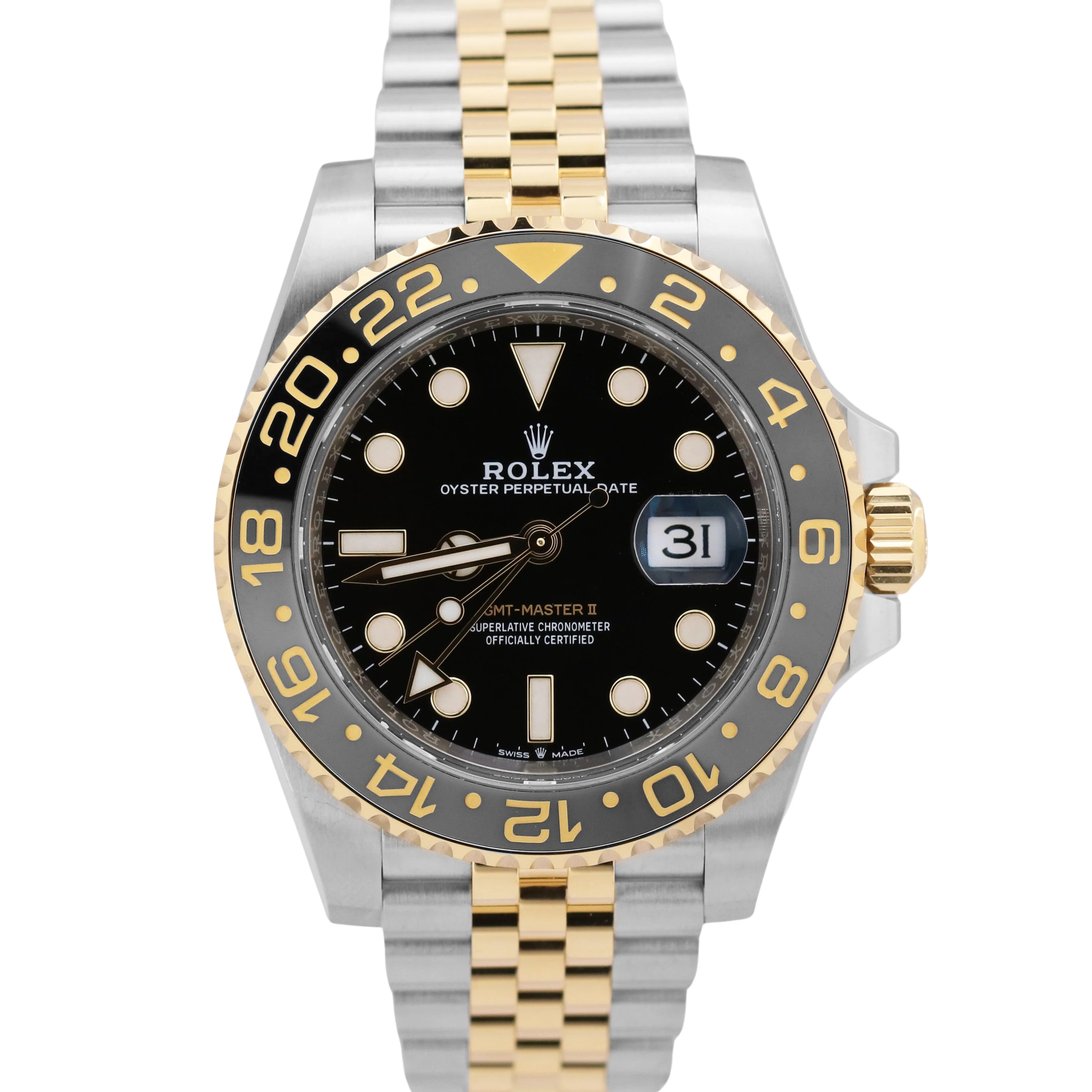 NEW UNWORN 2024 PAPERS Rolex GMT-Master II 18K Gold 40mm JUBILEE 126713 GRNR BOX