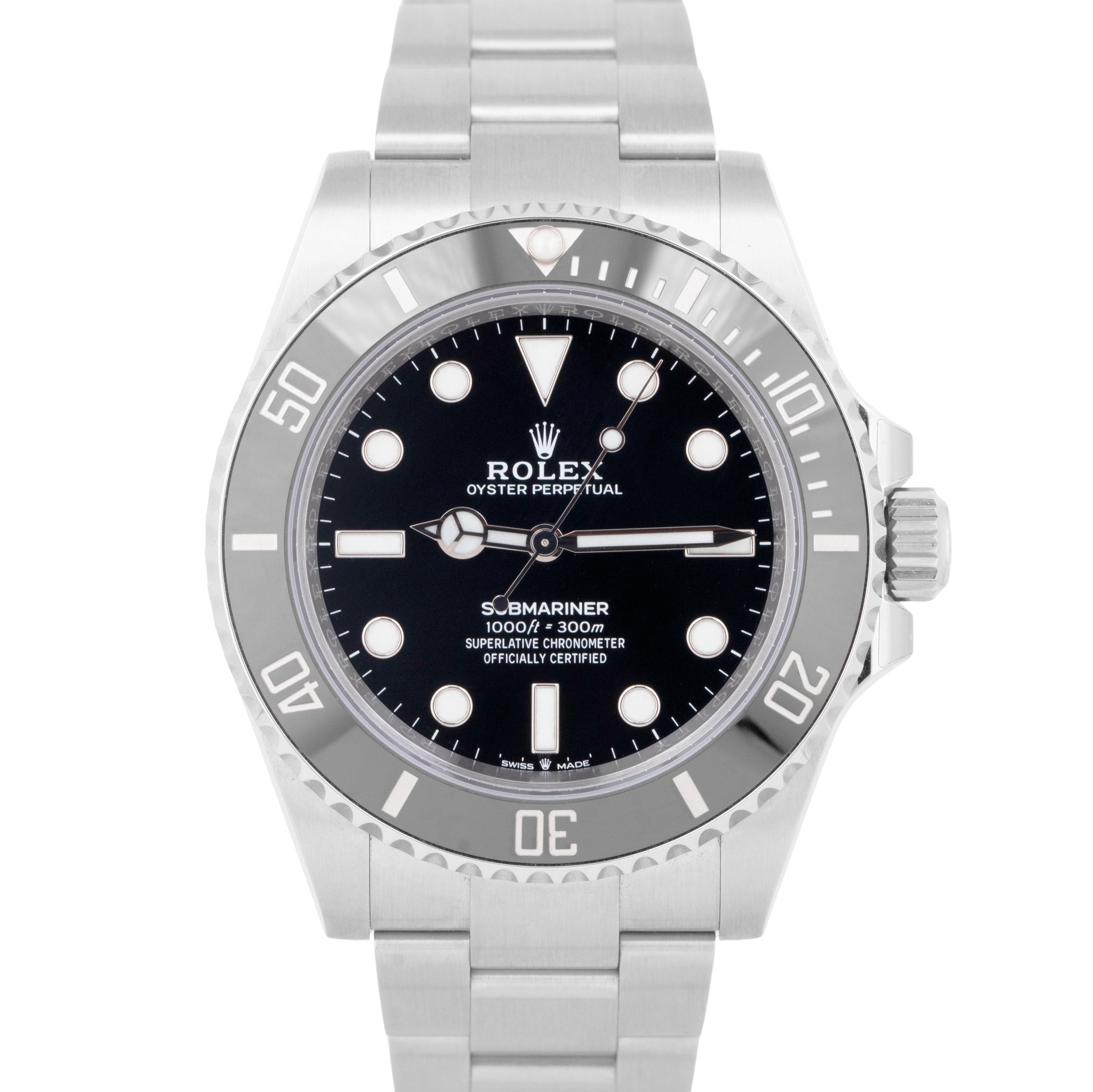 NEW UNWORN 2024 PAPERS Rolex Submariner No-Date 41mm 124060 LN Steel Watch BOX