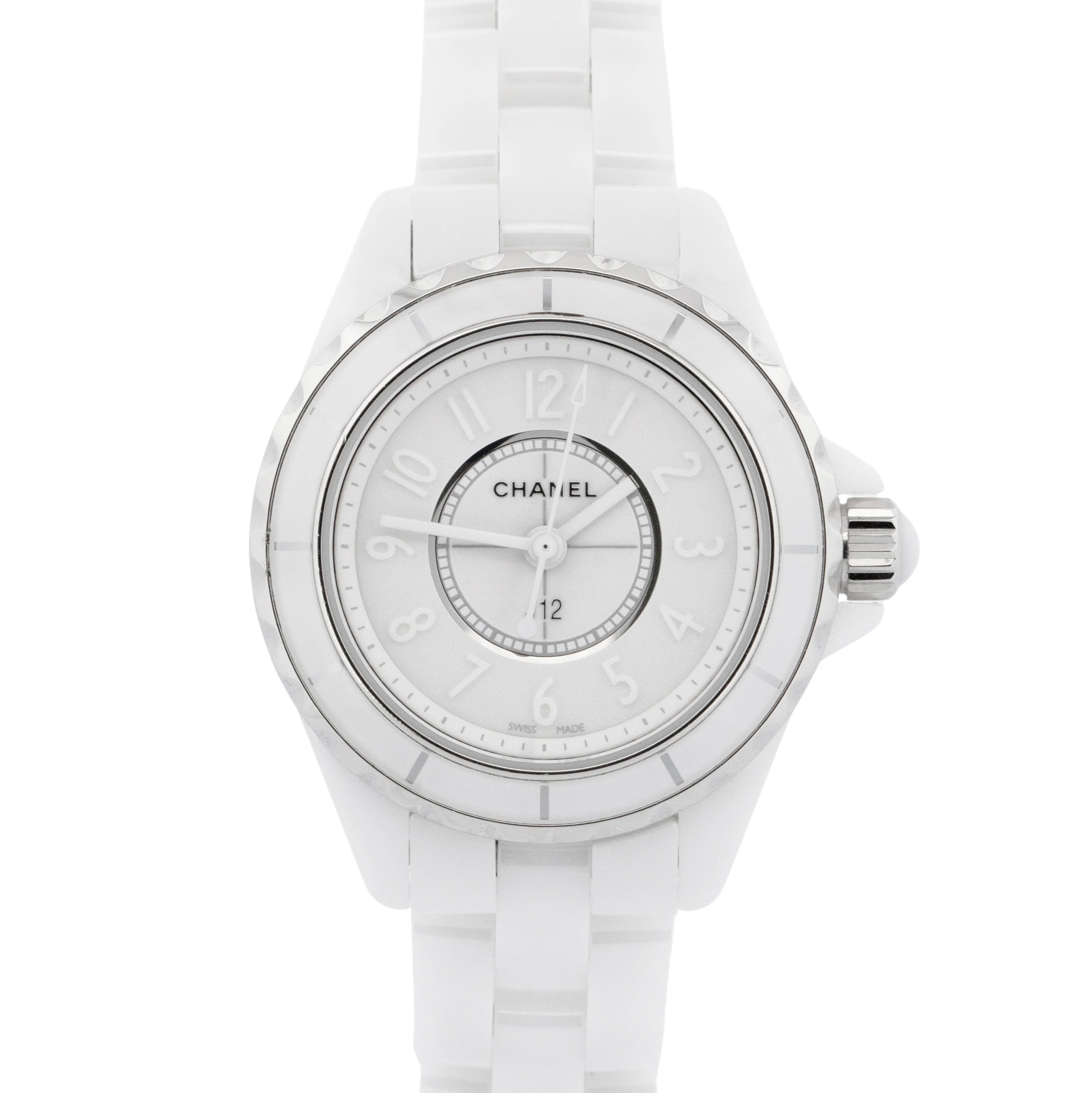 NEW UNWORN PAPERS Chanel J12 White Ceramic H3705 29mm Quartz Limited Watch BOX