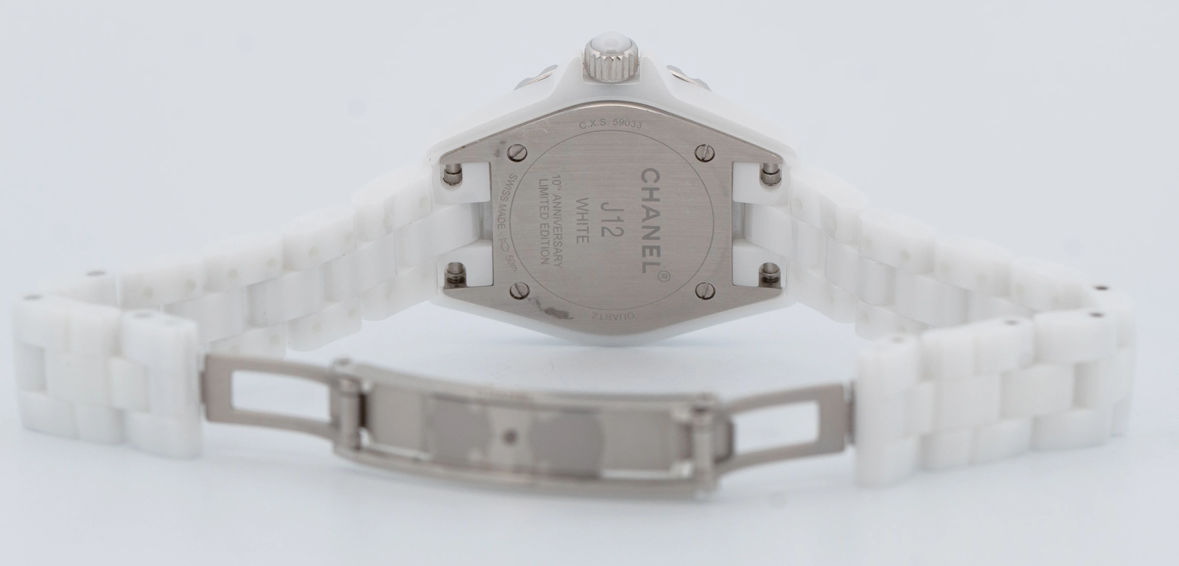 NEW UNWORN PAPERS Chanel J12 White Ceramic H3705 29mm Quartz Limited Watch BOX - Image 8