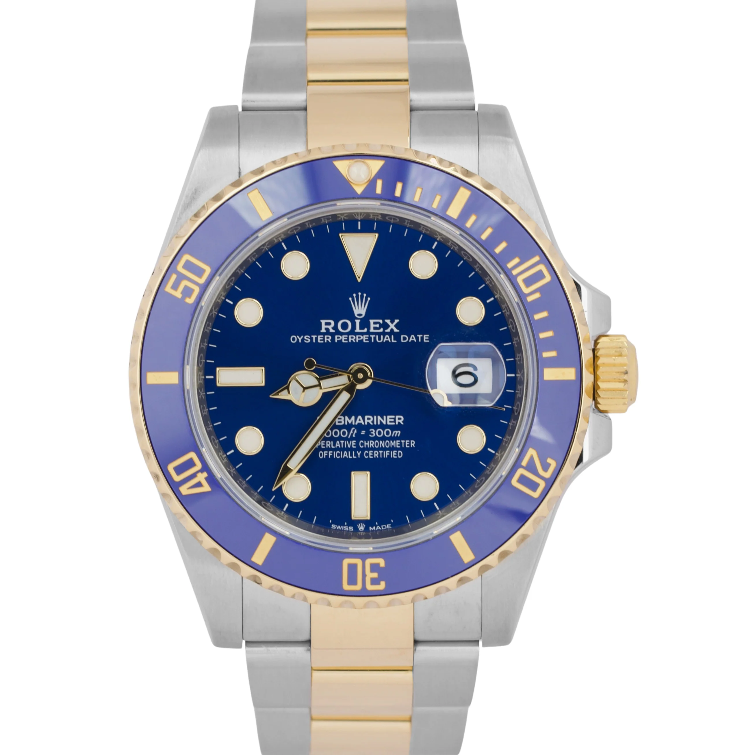 NEW UNWORN PAPERS Rolex Submariner Date 41mm Ceramic Two-Tone Gold 126613 LB BOX