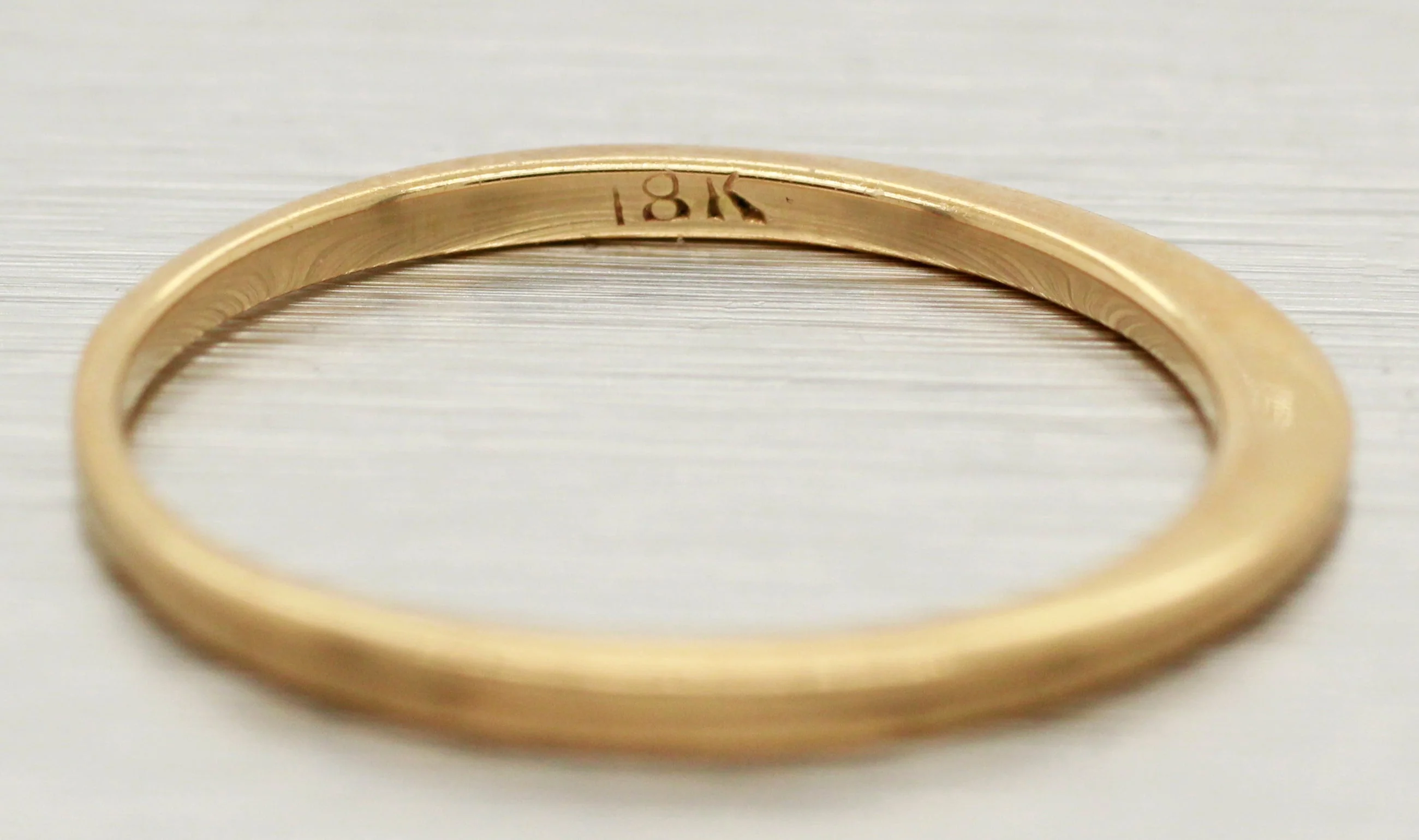 Nora Kogan Mama Ring - 18k Yellow Gold Band with Diamond - Size 6 - Image 5