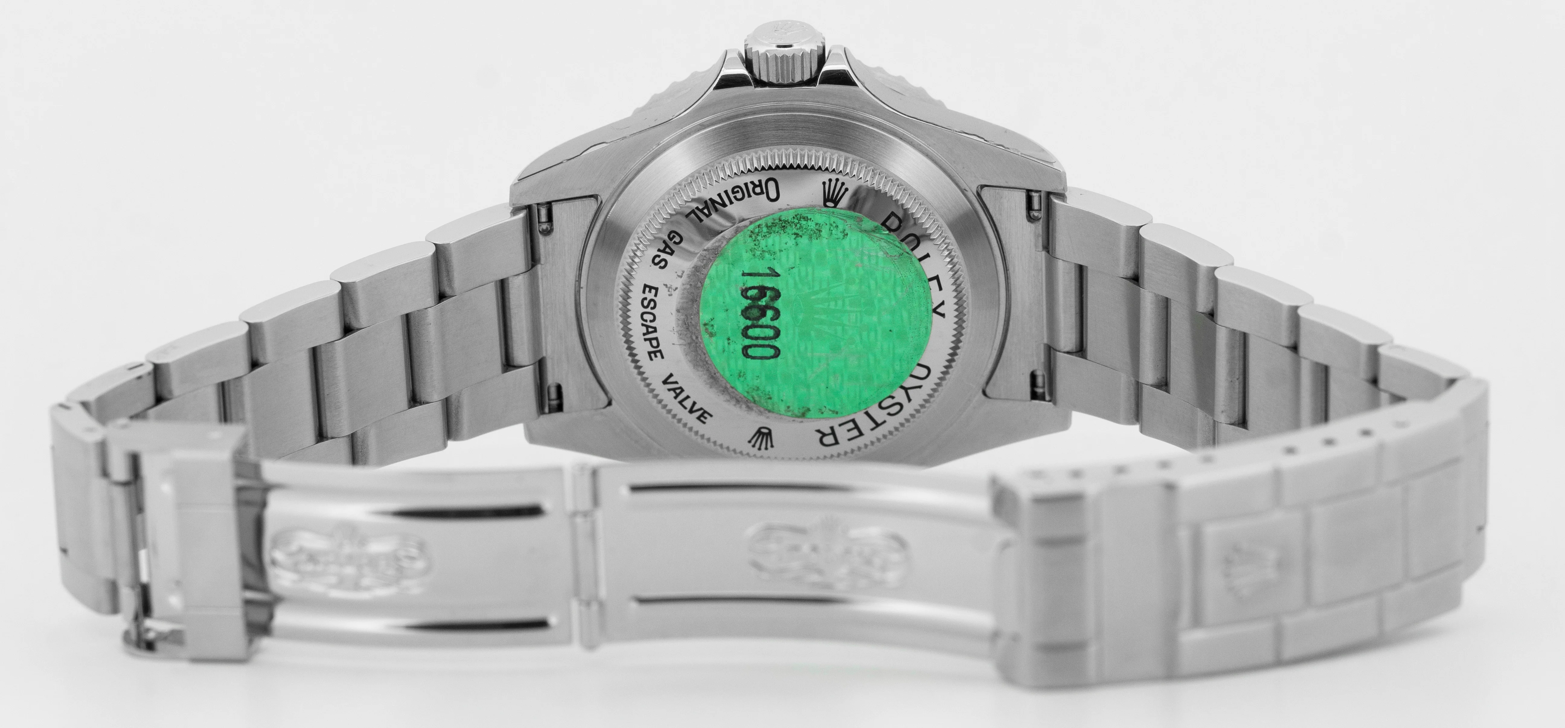 NOS Rolex Sea-Dweller 16600 40mm Black Oyster No-Holes Stainless Steel Watch BOX - Image 7