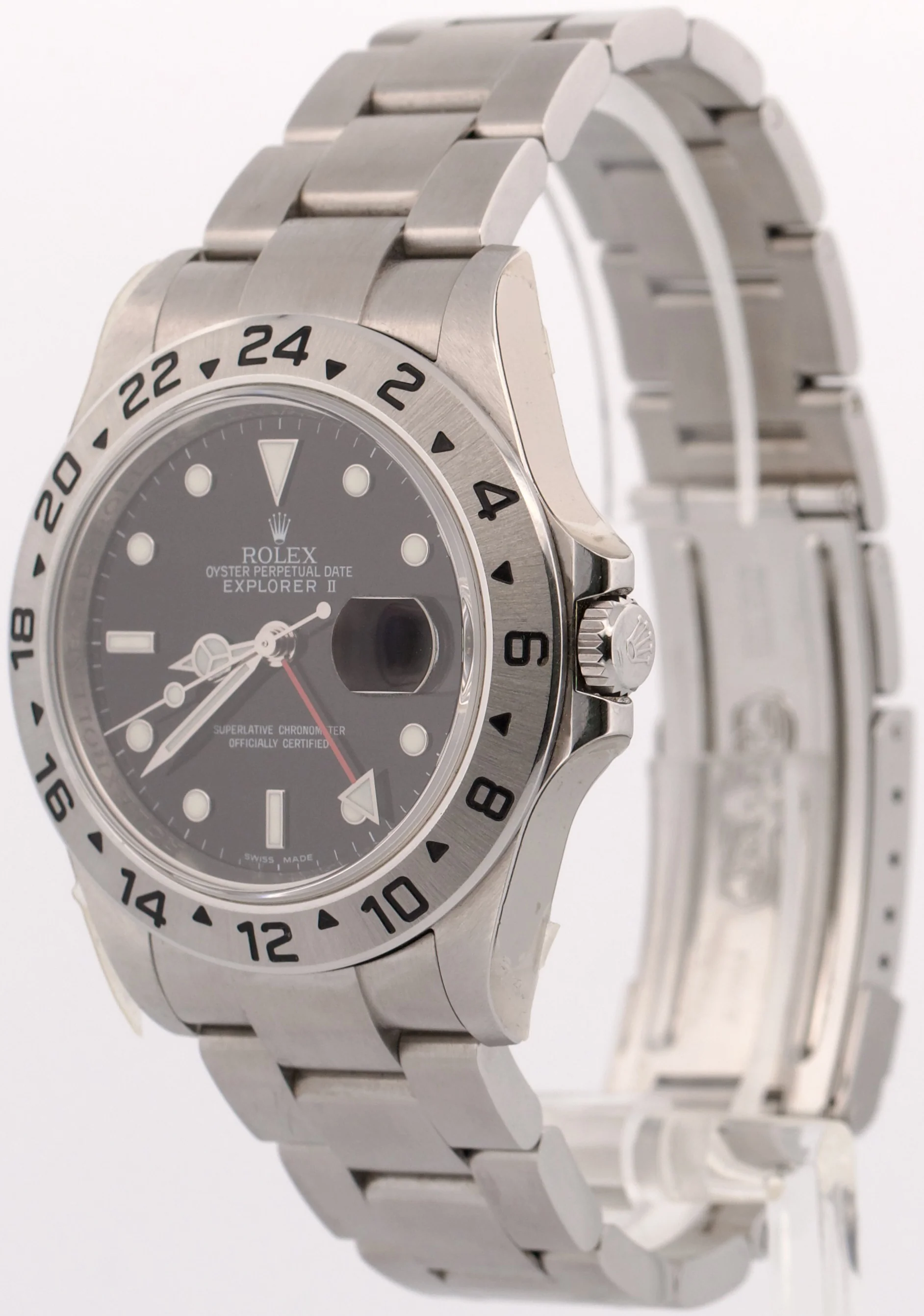 NOS STICKERED 2011 PAPERS Rolex Explorer II 40mm BLACK 3186 Steel 16570 BOX - Image 3