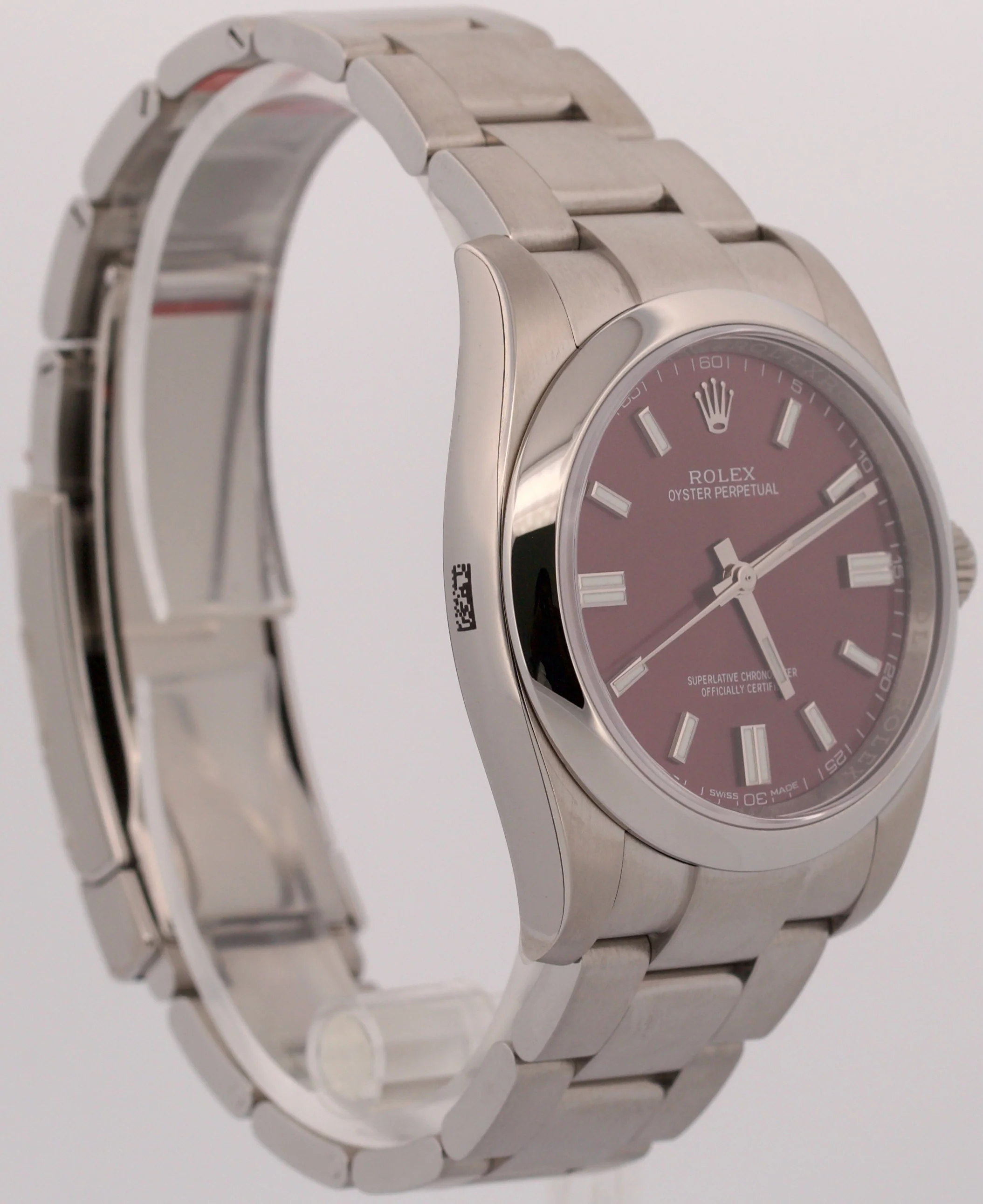 NOS STICKERED 2018 PAPERS Rolex Oyster Perpetual 36mm GRAPE Steel 116000 BOX - Image 4