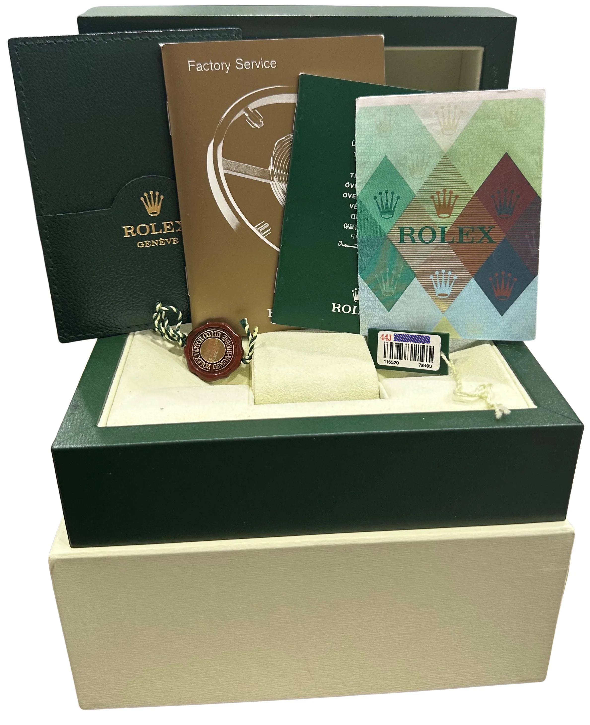 NOS STICKERED PAPERS Rolex Daytona Cosmograph WHITE Stainless 40mm 116520 BOX - Image 2