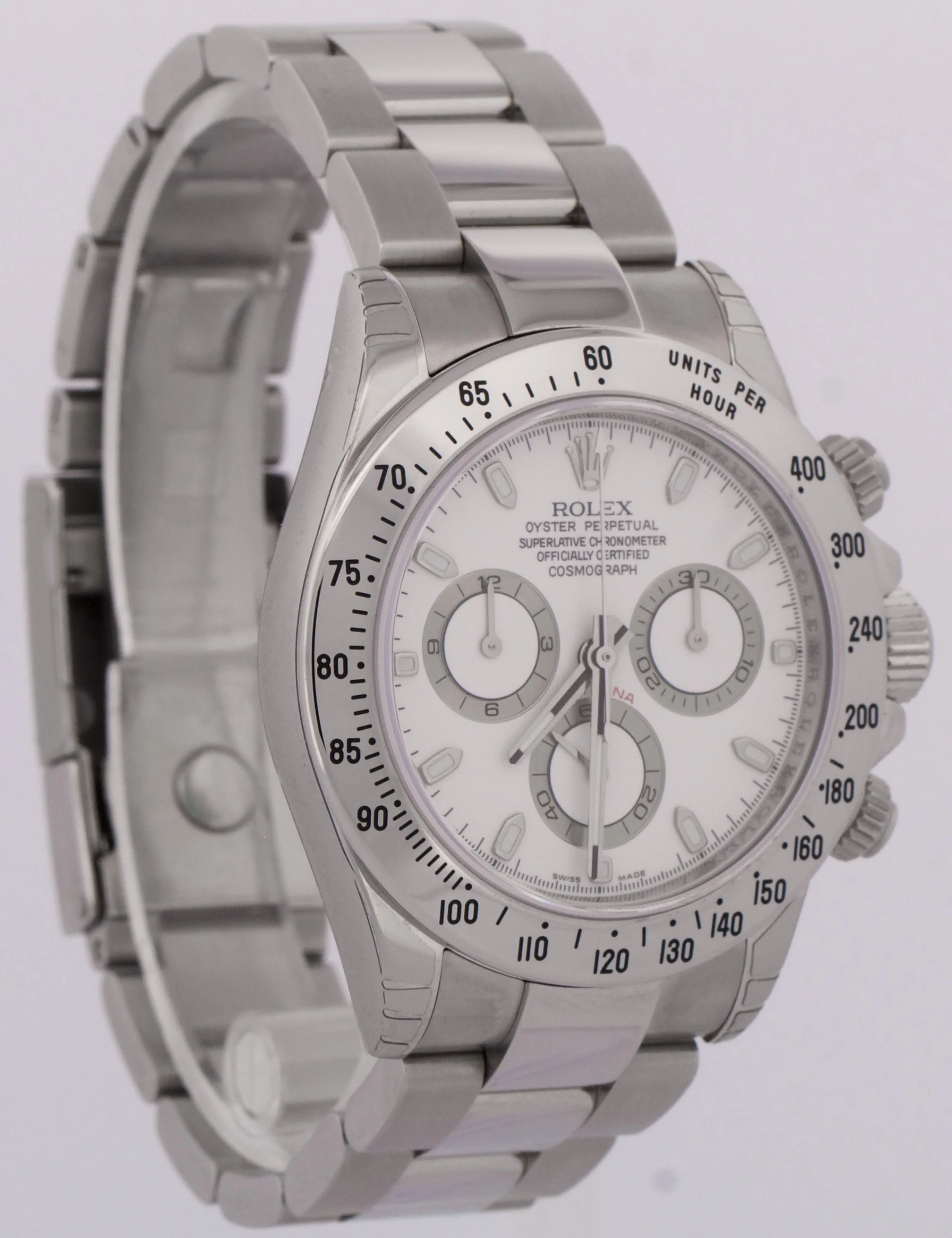 NOS STICKERED PAPERS Rolex Daytona Cosmograph WHITE Stainless 40mm 116520 BOX - Image 4