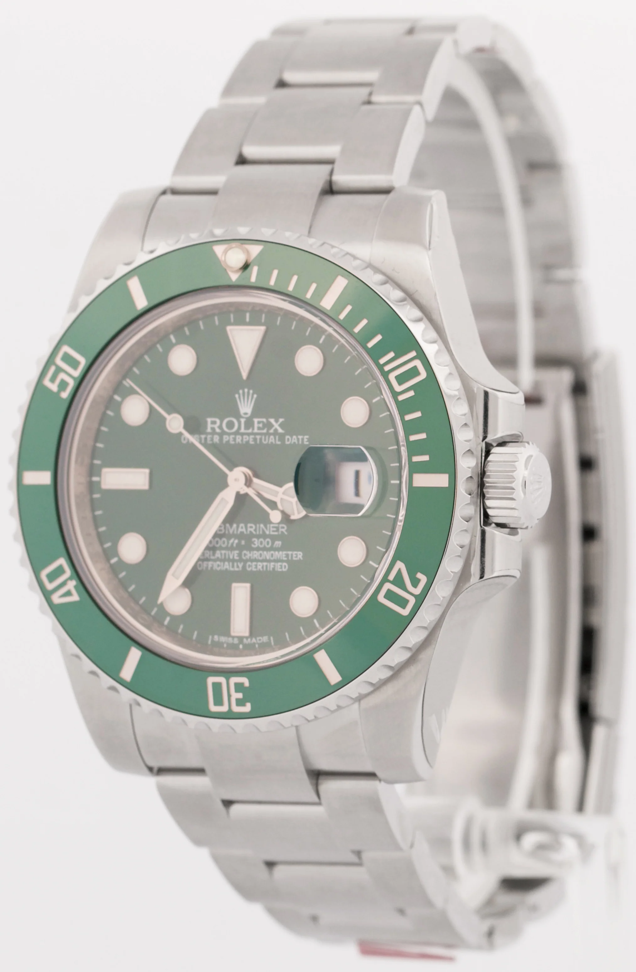 NOS STICKERED PAPERS Rolex Submariner Date HULK Green Steel 40mm 116610 LV BOX - Image 3