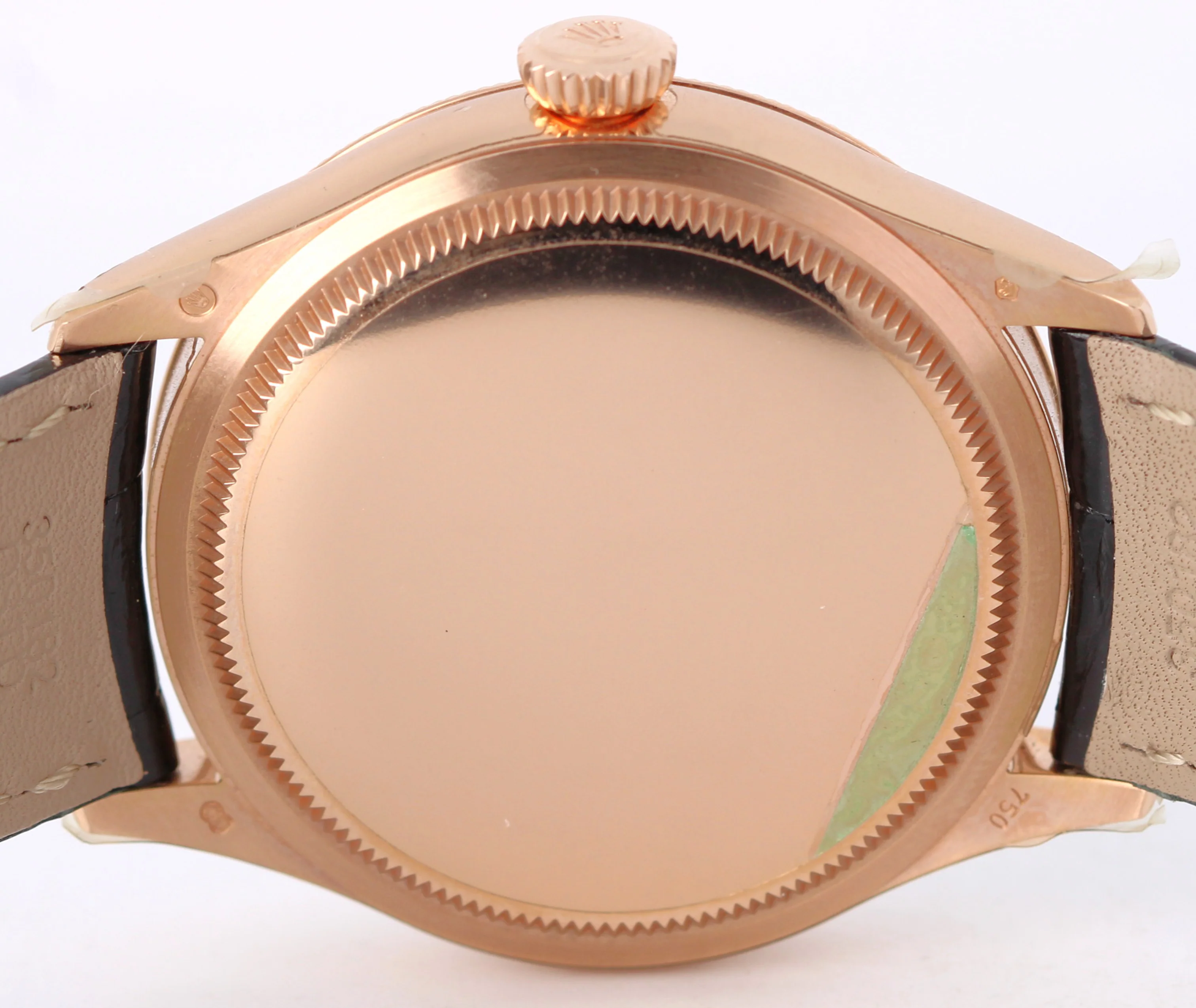NOS STICKERED Rolex Cellini PAPERS 18k Rose Gold White 39mm 50505 Watch BOX - Image 9