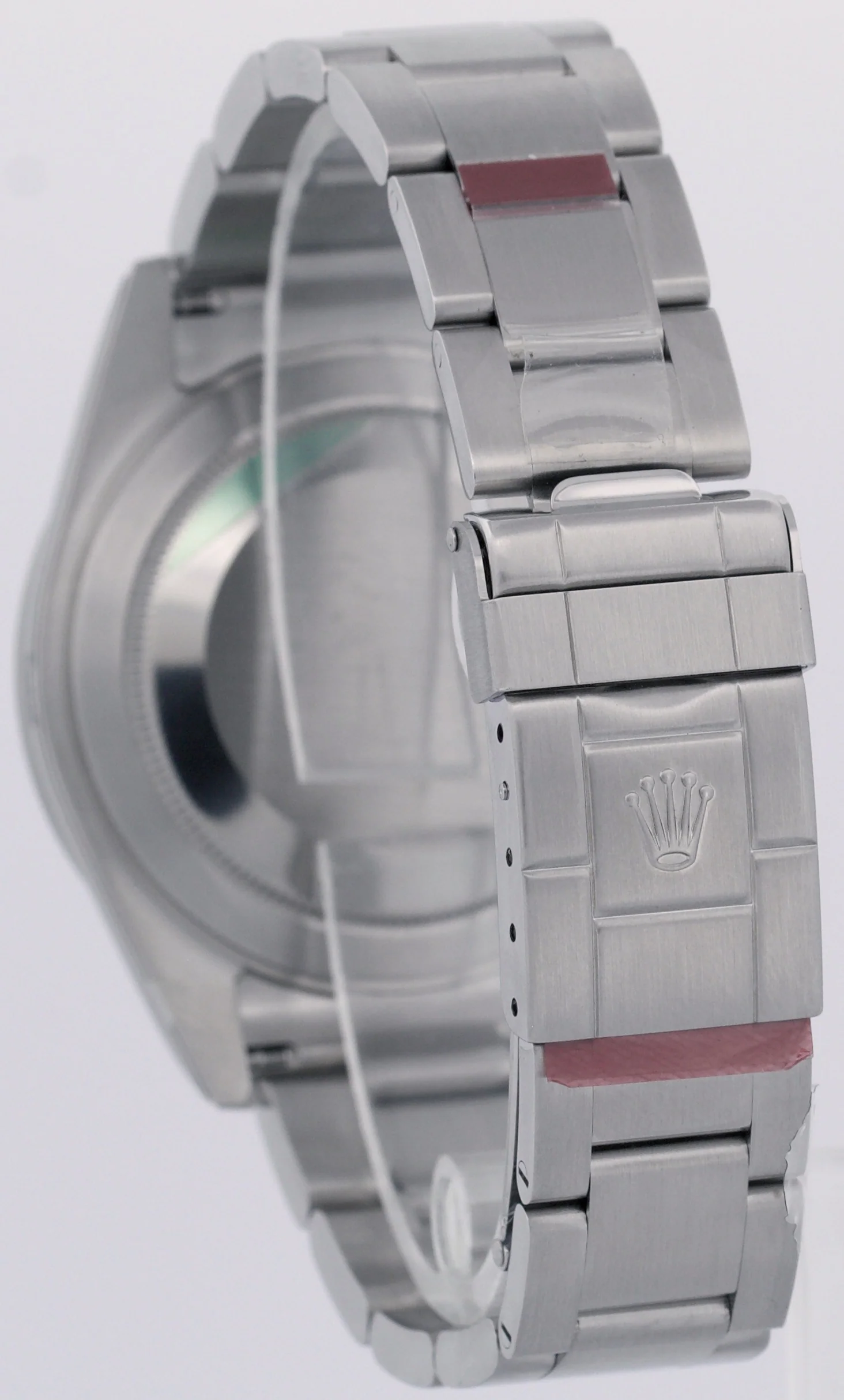 NOS STICKERED Rolex Explorer II 40mm 3186 BLACK Red Steel REHAUT 16570 Watch - Image 5