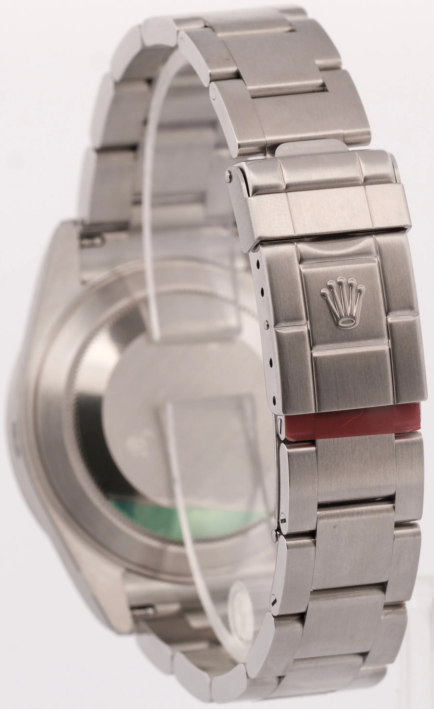 NOS STICKERED Rolex Explorer II 40mm 3186 BLACK Red Steel REHAUT 16570 Watch - Image 5