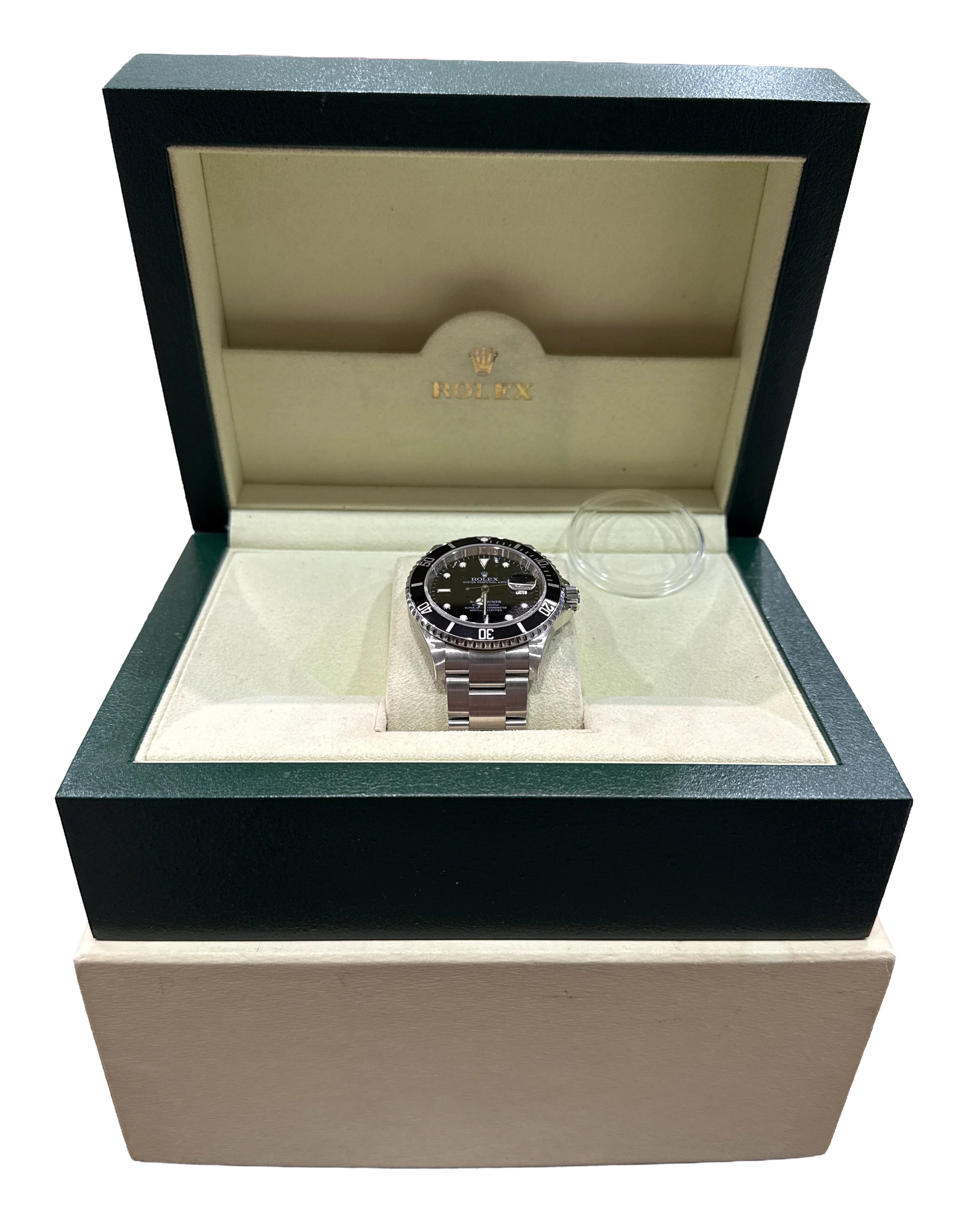 NOS STICKERED Rolex Submariner Date BLACK Steel RANDOM SERIAL 40mm 16610 BOX - Image 2