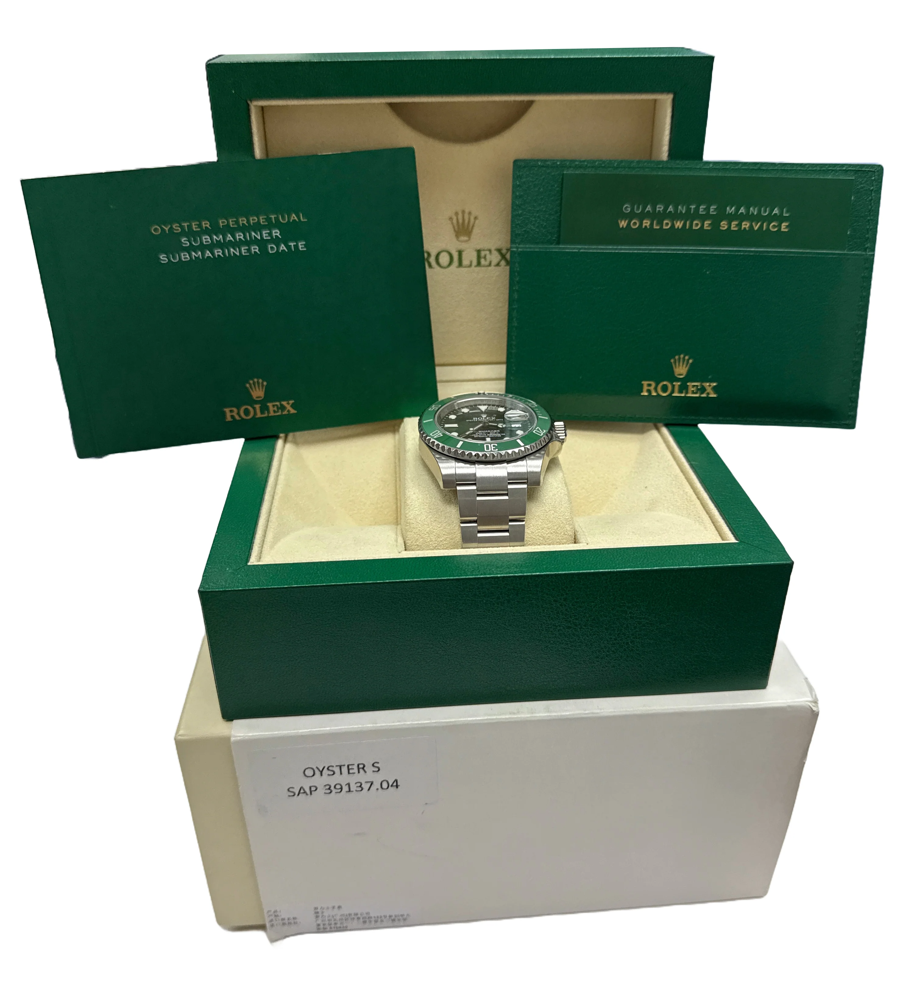 NOS STICKERED Rolex Submariner Date HULK Green Stainless 40mm 116610 LV BOX - Image 2