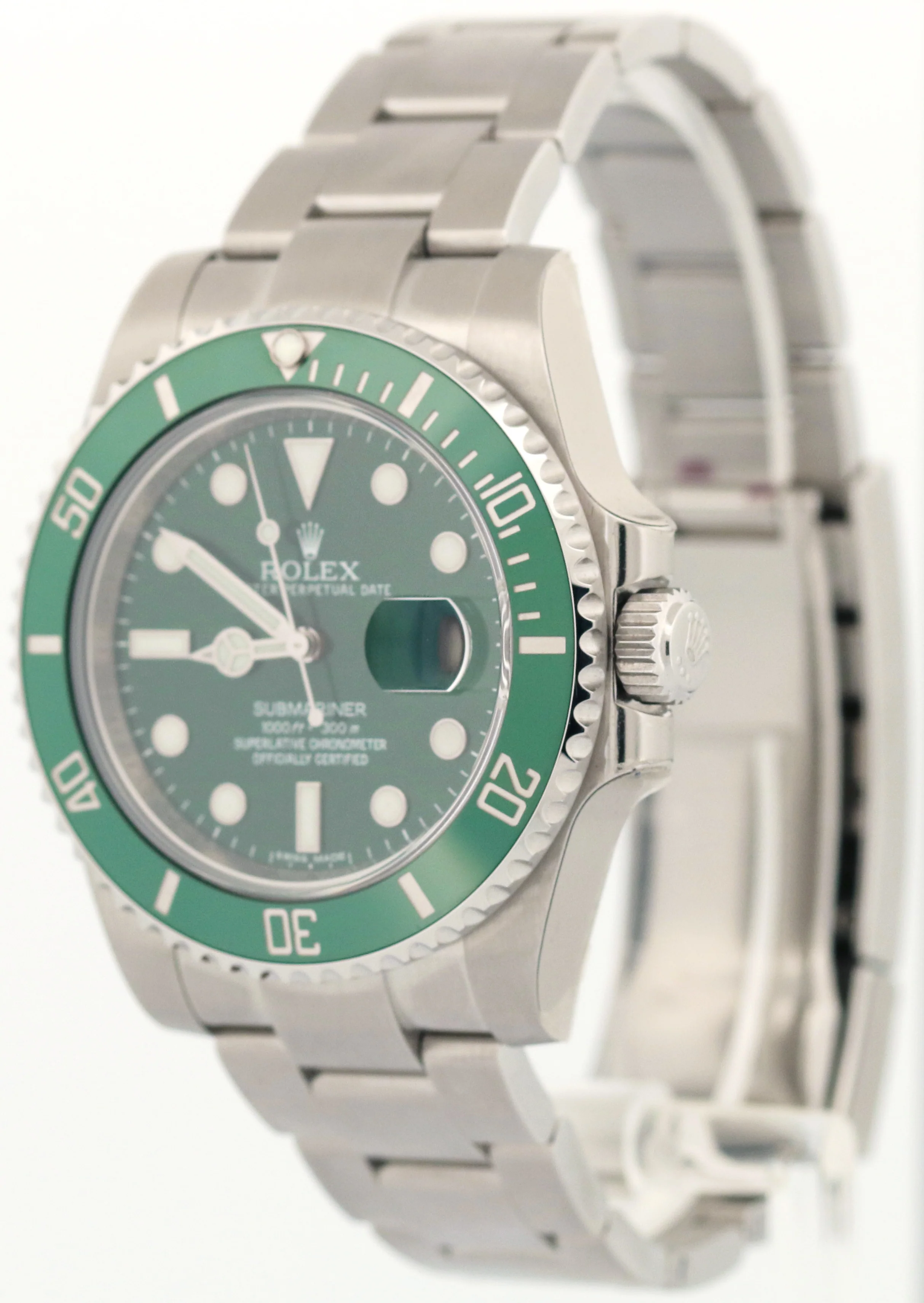 NOS STICKERED Rolex Submariner Date HULK Green Stainless 40mm 116610 LV BOX - Image 3