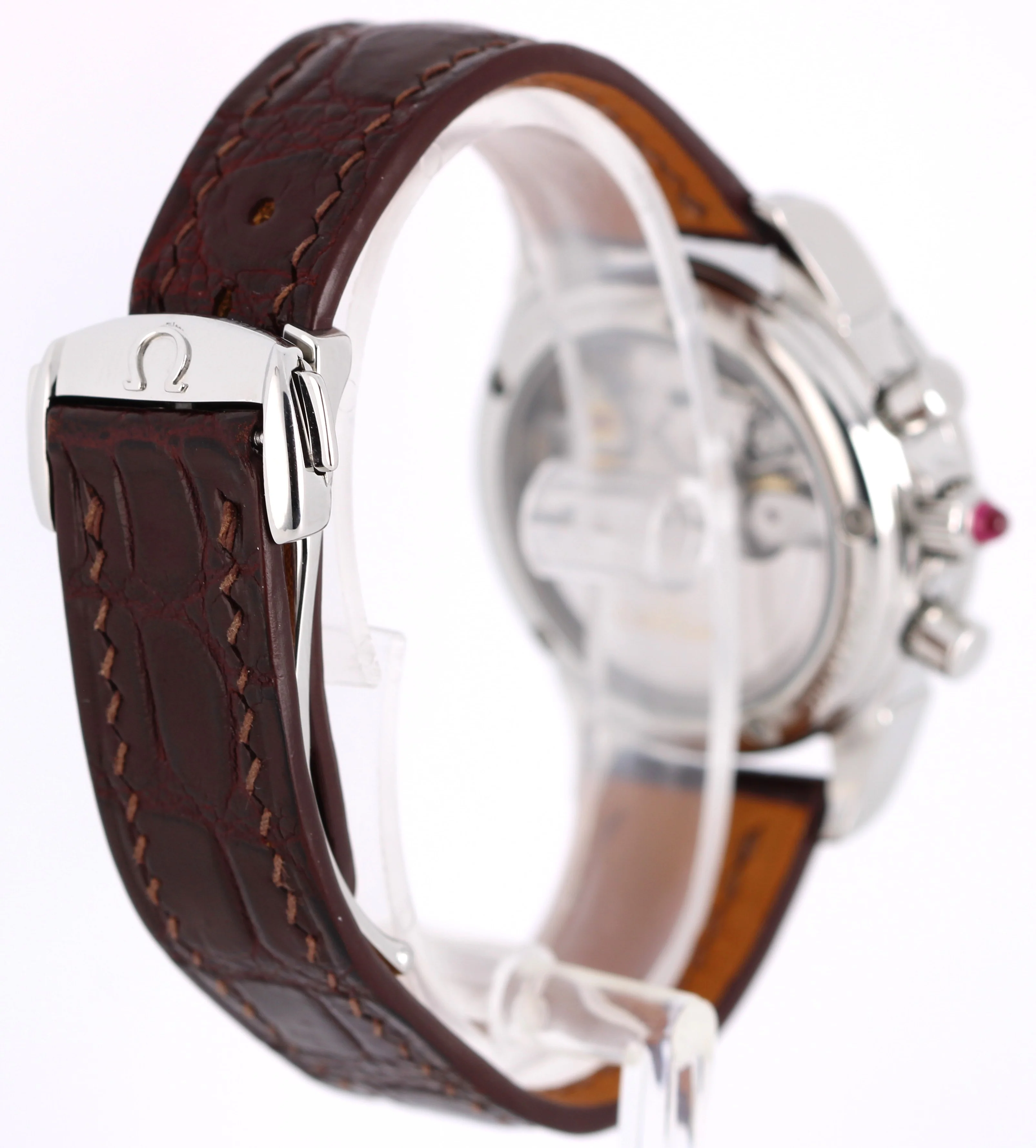 Omega De Ville Chronograph Steel DIAMOND Mother of Pearl 35mm 4874.75.36 Watch - Image 5
