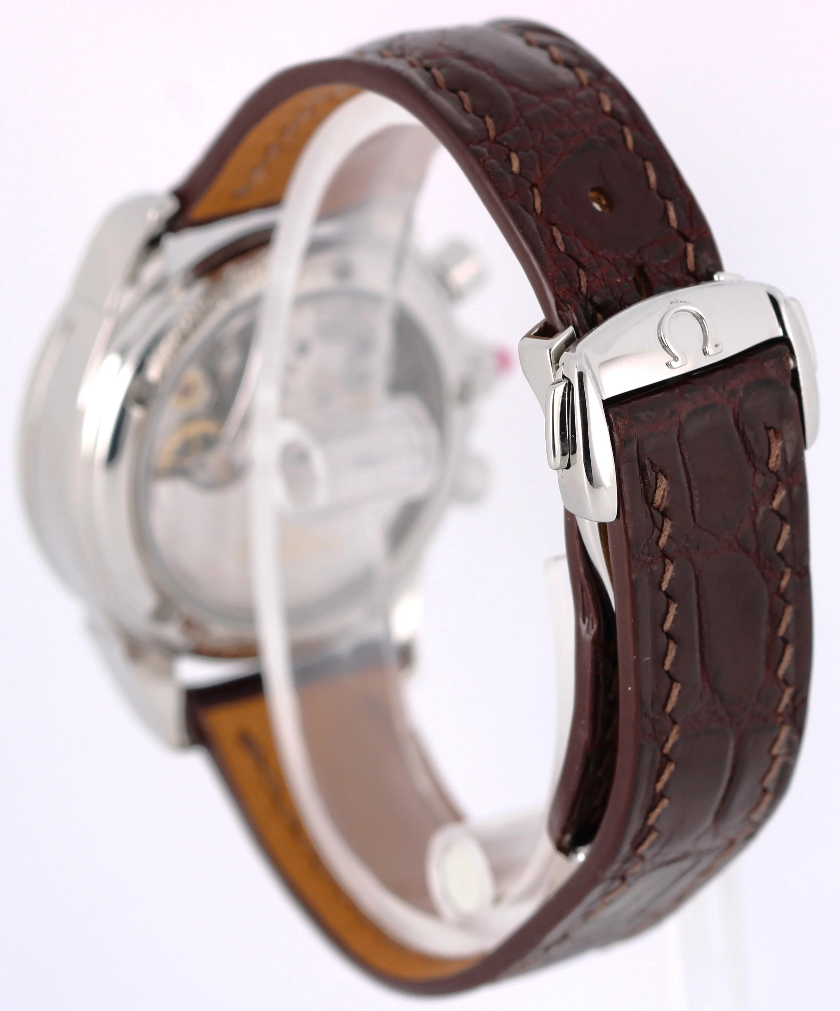 Omega De Ville Chronograph Steel DIAMOND Mother of Pearl 35mm 4874.75.36 Watch - Image 6