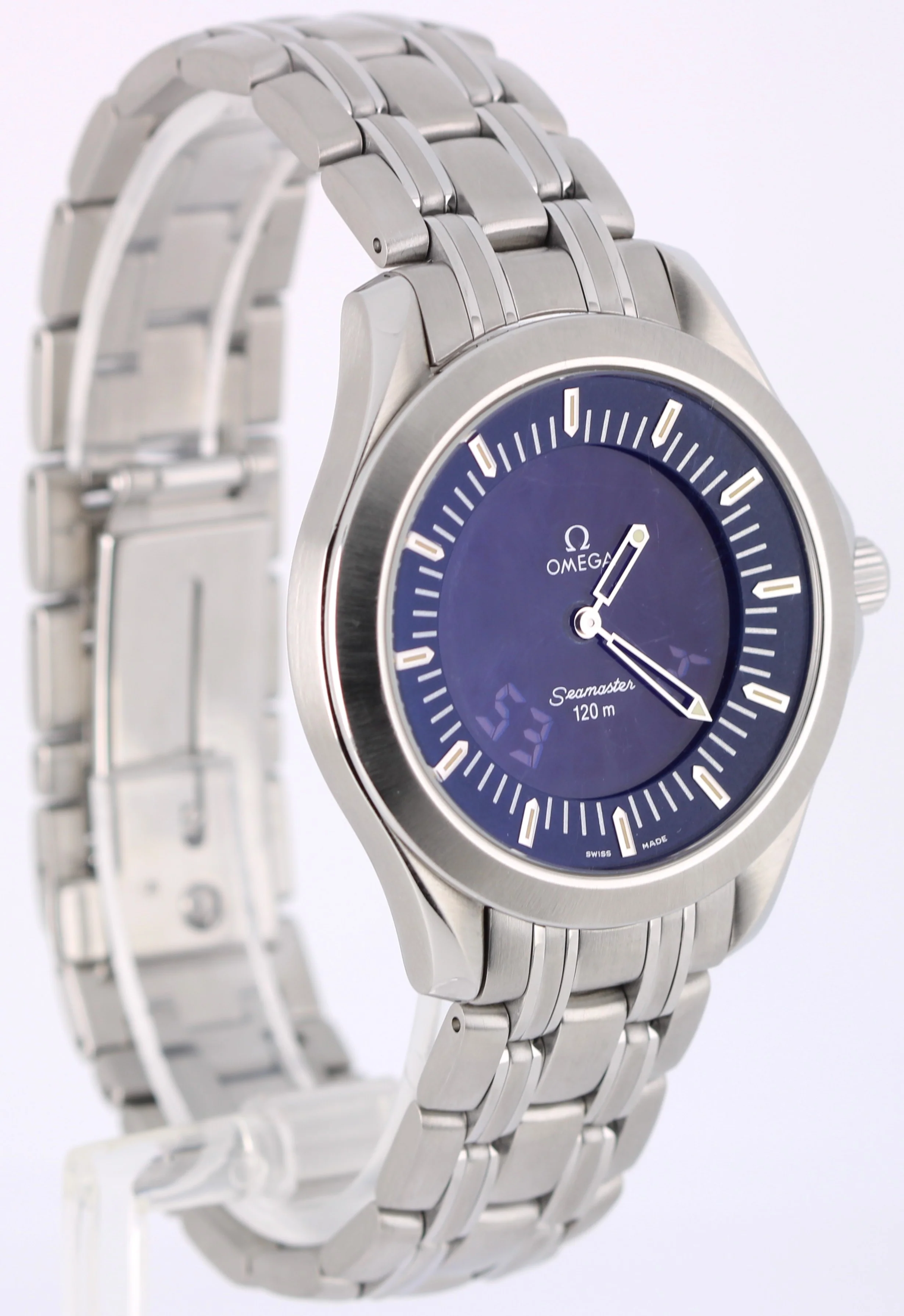 Omega Seamaster 120m Multifunction Steel Blue 37.4mm 2521.81.00 Quartz Watch - Image 4