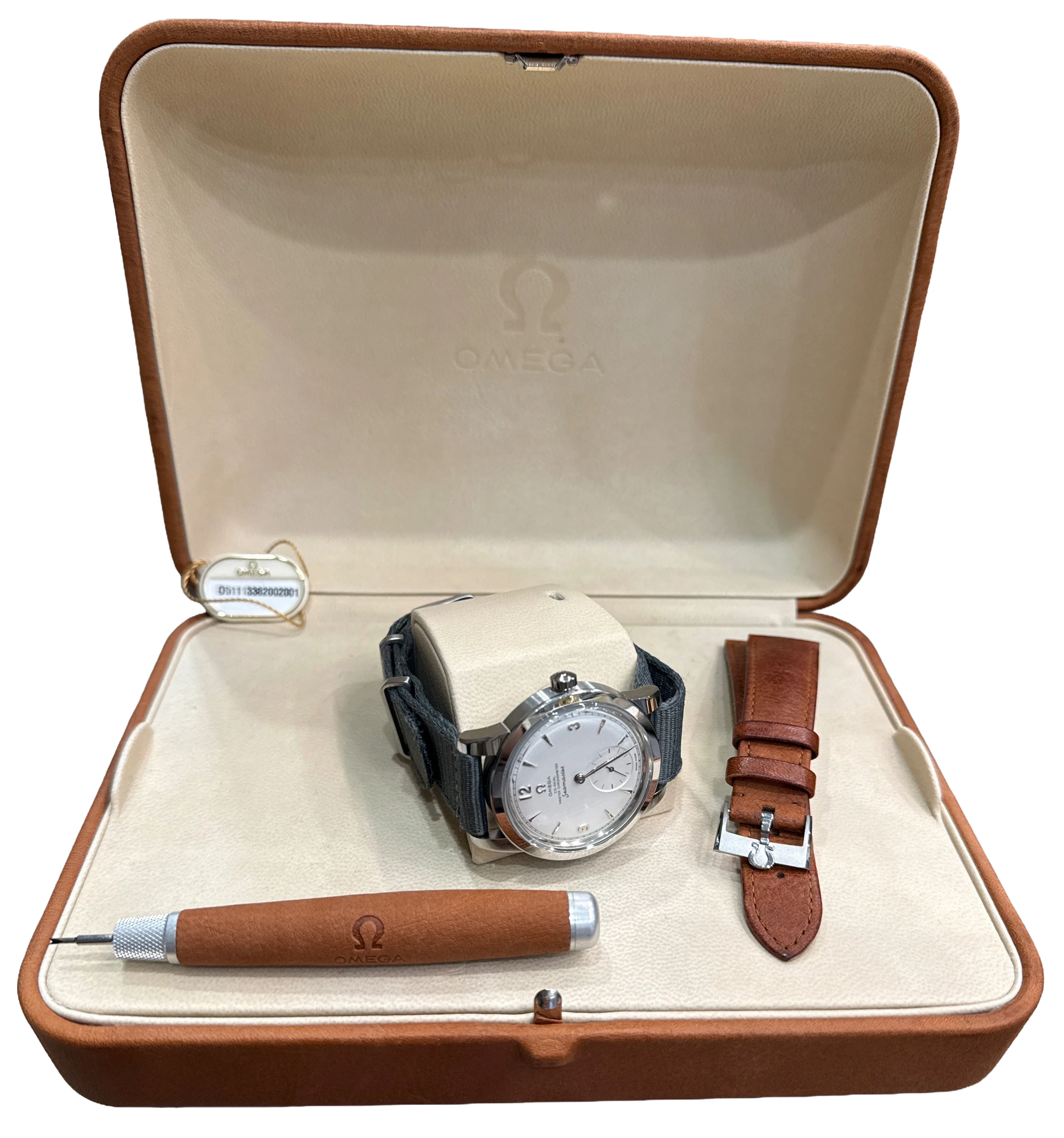 Omega Seamaster 1948 Silver SPLIT SECONDS 38mm 511.12.38.20.02.001 Watch BOX - Image 2