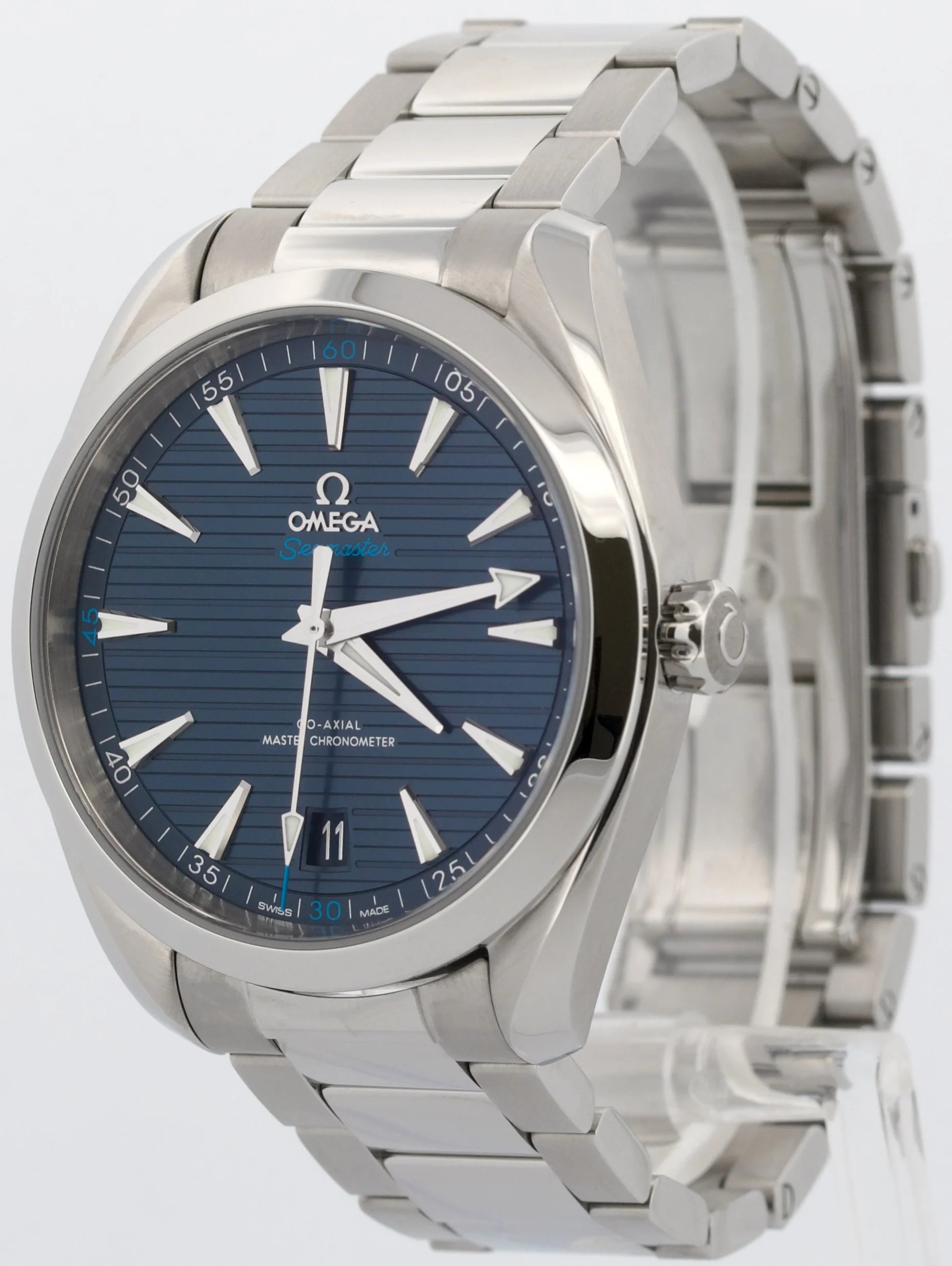 Omega Seamaster Aqua Terra 41mm BLUE Stainless Steel 220.10.41.21.03.001 Watch - Image 4