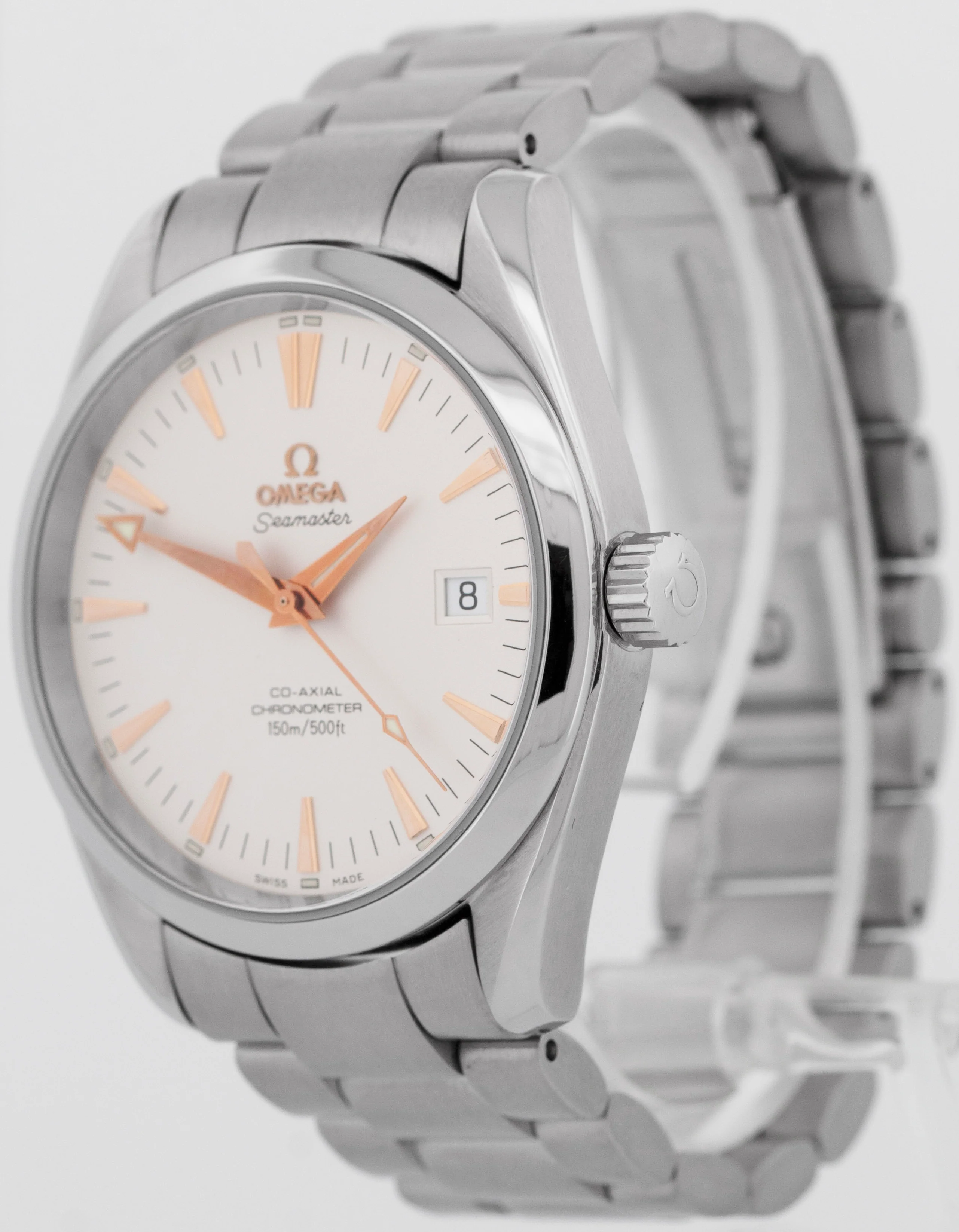Omega Seamaster Aqua Terra Date 42mm Stainless White 2502.34.00 Watch 2502.34 - Image 3