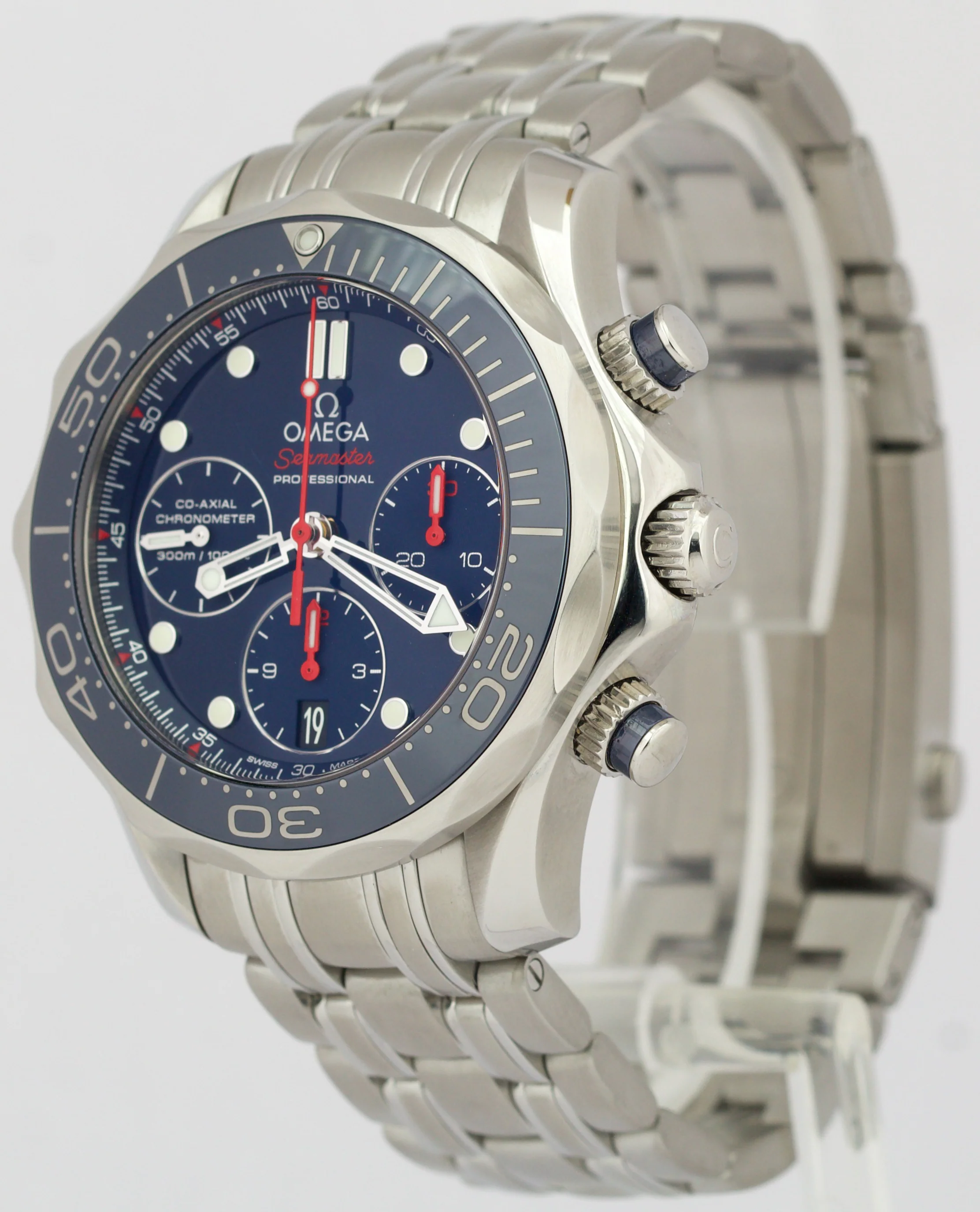 Omega Seamaster Diver 300 Chronograph 42mm Blue Steel 212.30.42.50.03.001 BOX - Image 3