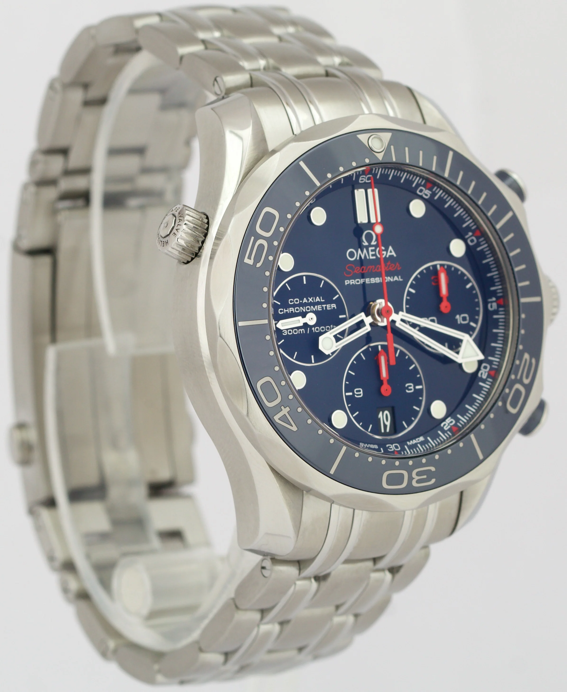 Omega Seamaster Diver 300 Chronograph 42mm Blue Steel 212.30.42.50.03.001 BOX - Image 4