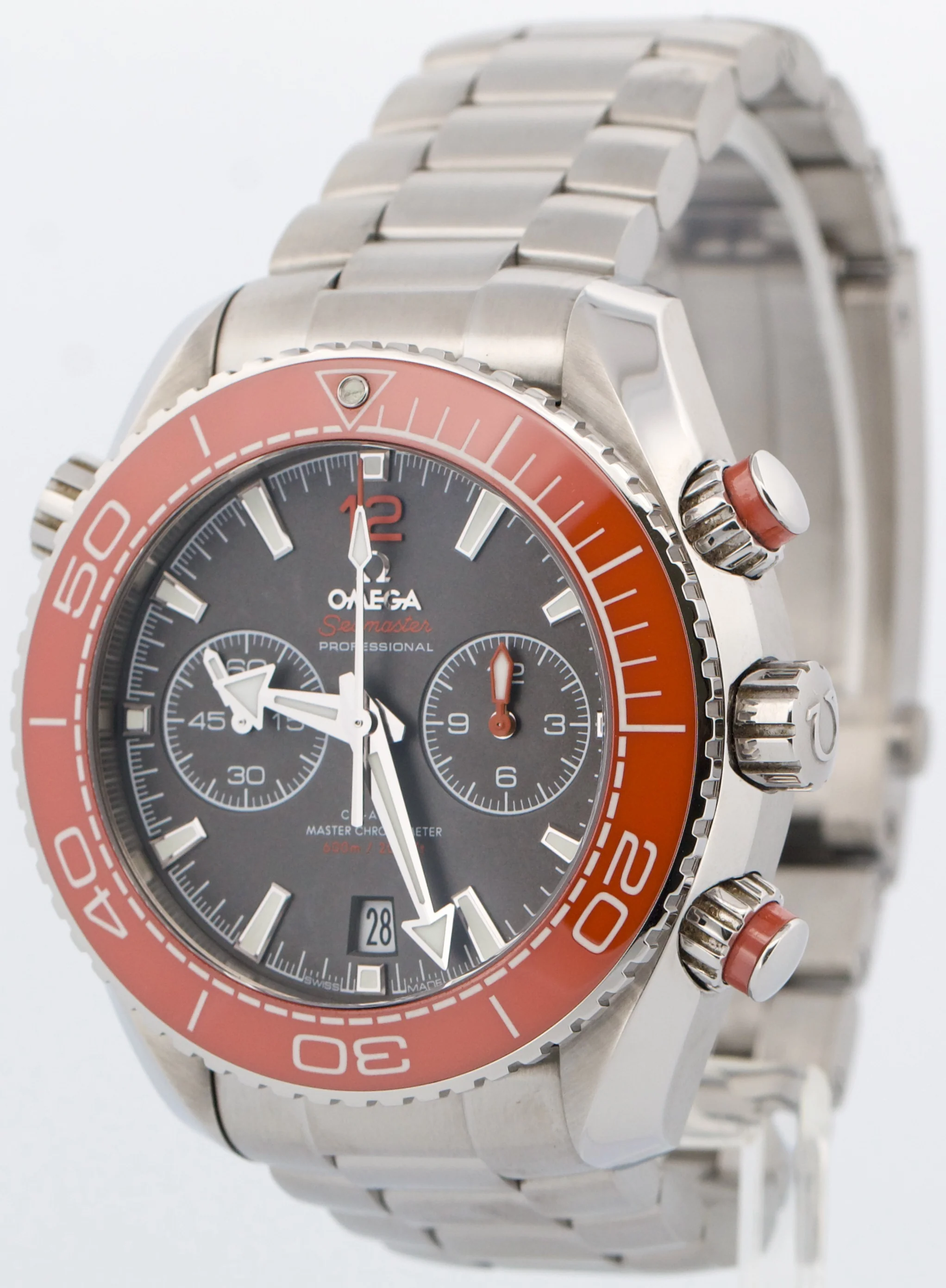 Omega Seamaster Planet Ocean 600M 45.5mm ORANGE Steel 215.30.46.51.99.001 Watch - Image 3