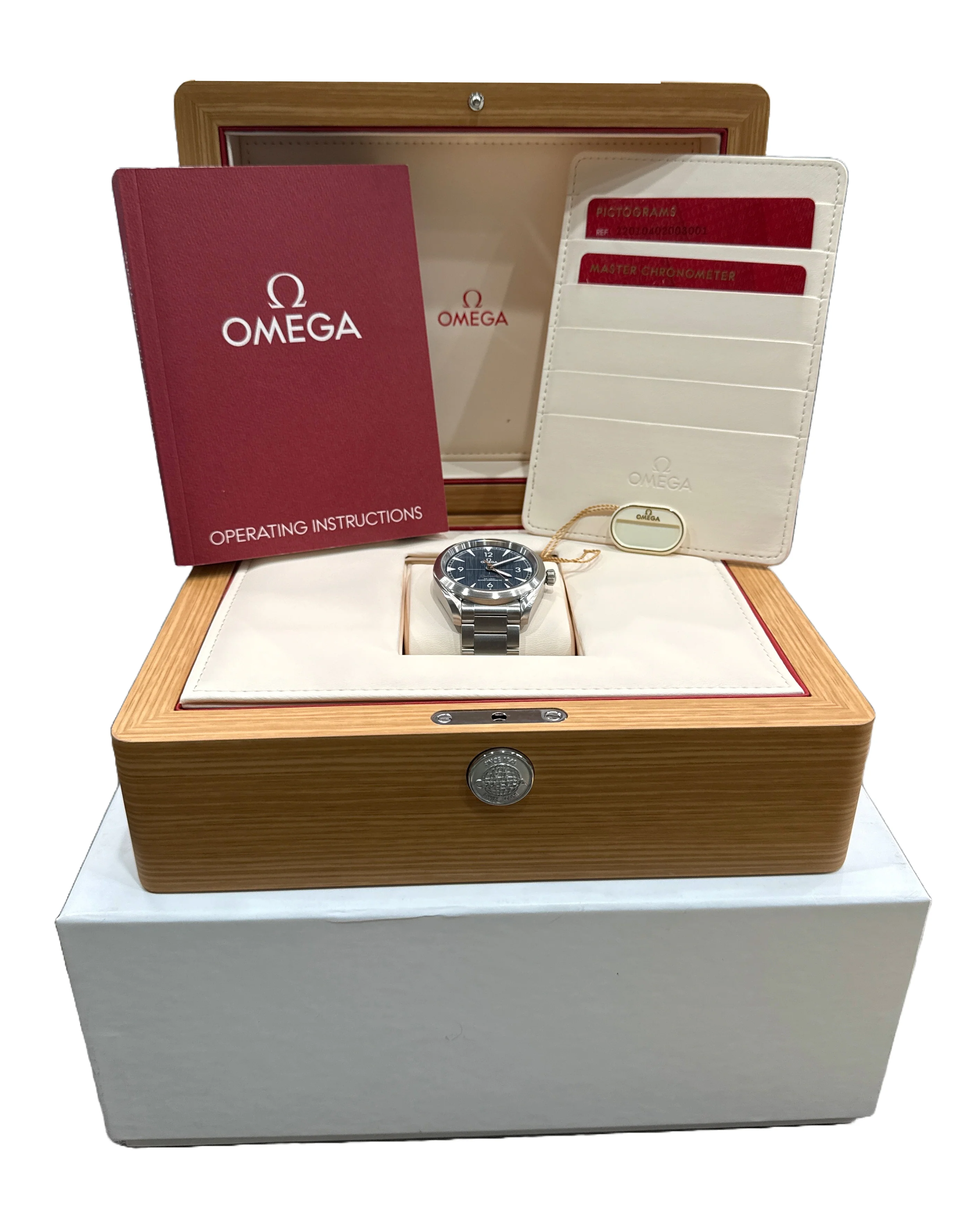 Omega Seamaster Railmaster Stainless Steel BLUE 40mm 220.10.40.20.03.001 BOX - Image 2