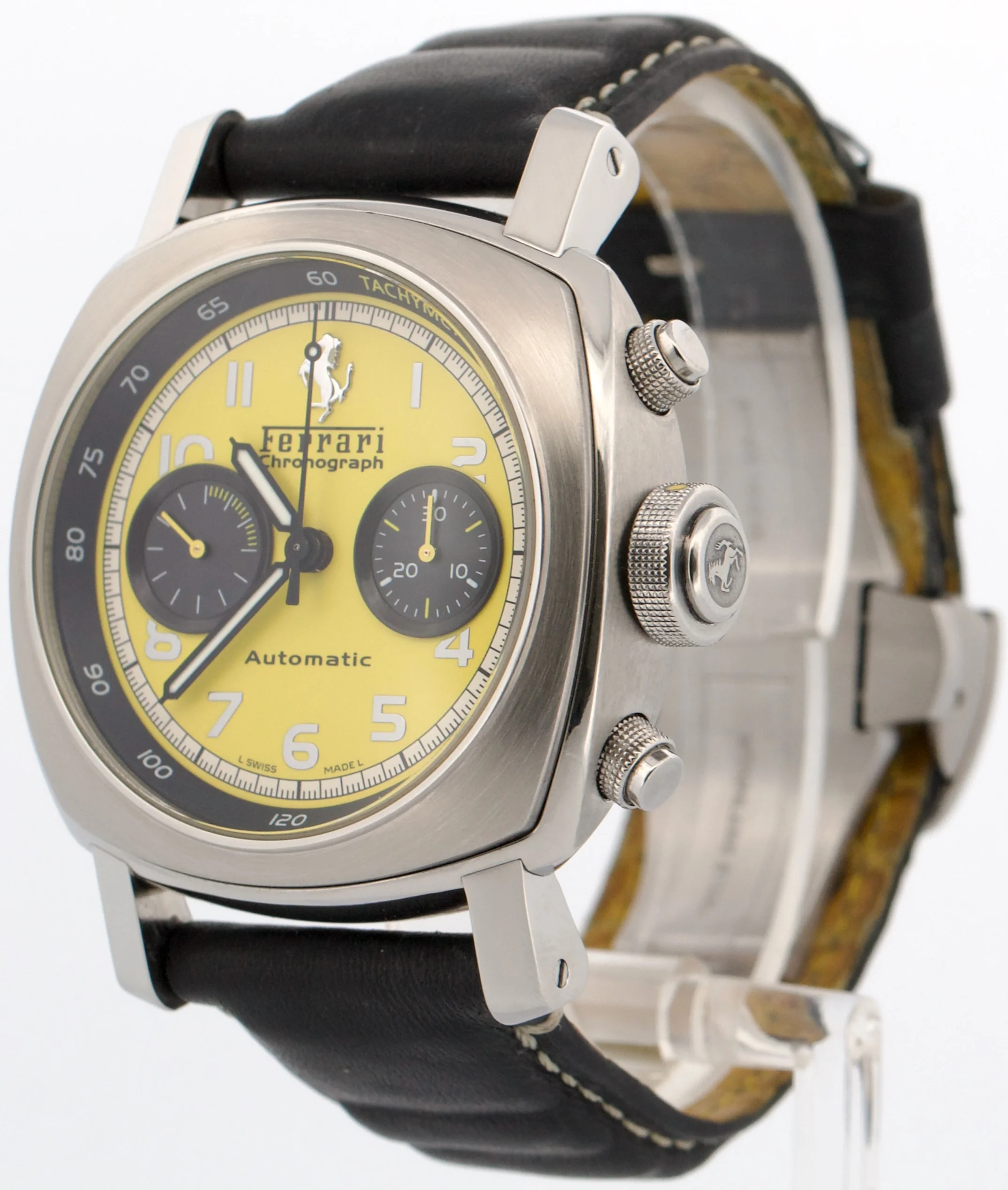 Panerai Ferrari Chronograph Granturismo YELLOW Stainless Leather 45mm FER00011 - Image 3
