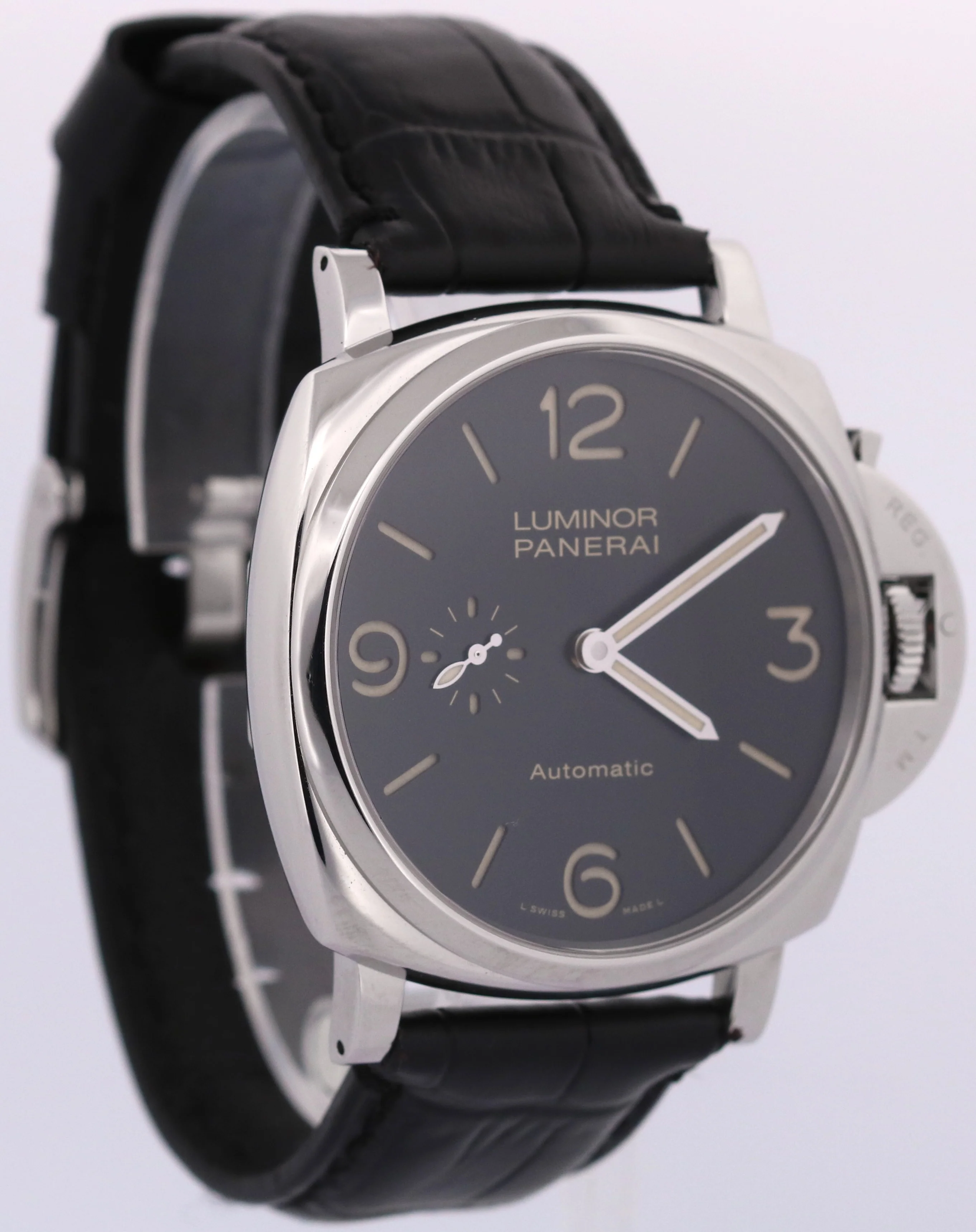 Panerai Luminor Due PAM00674 Black Stainless Steel Leather 45mm PAM674 BOX - Image 4