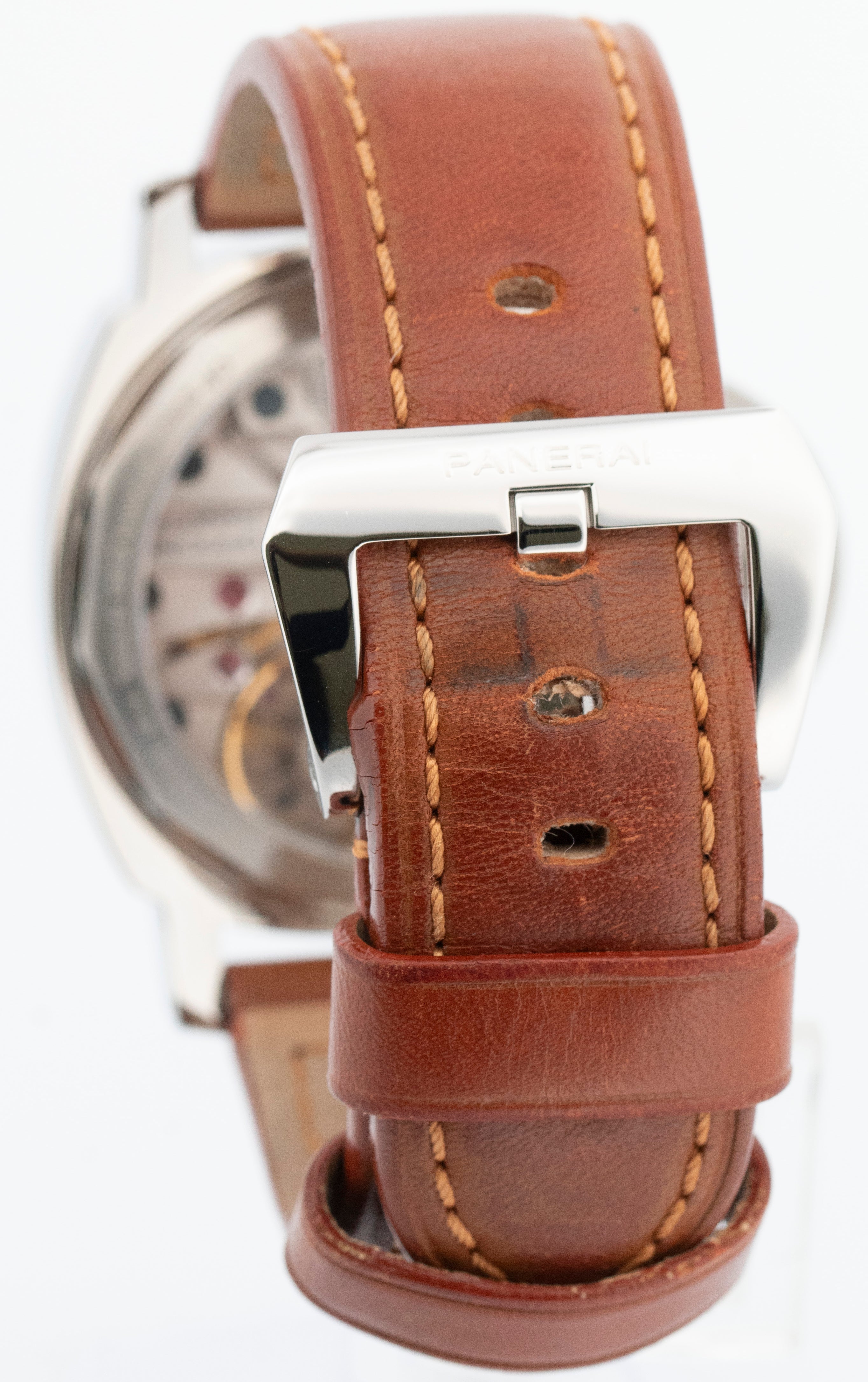 Panerai PAM 113 Luminor Marina White Stainless Steel Manual Watch 44mm PAM00113 - Image 5