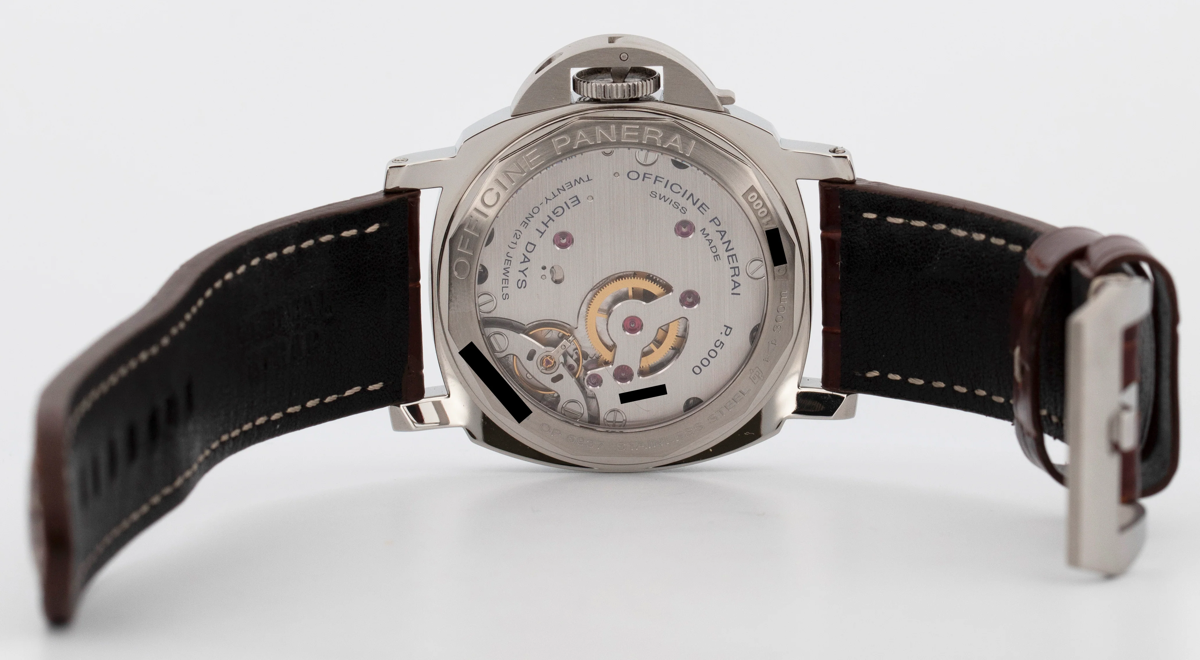 Panerai PAM 561 Luminor Base 8 Days White Steel Manual Watch 44mm PAM00561 - Image 6