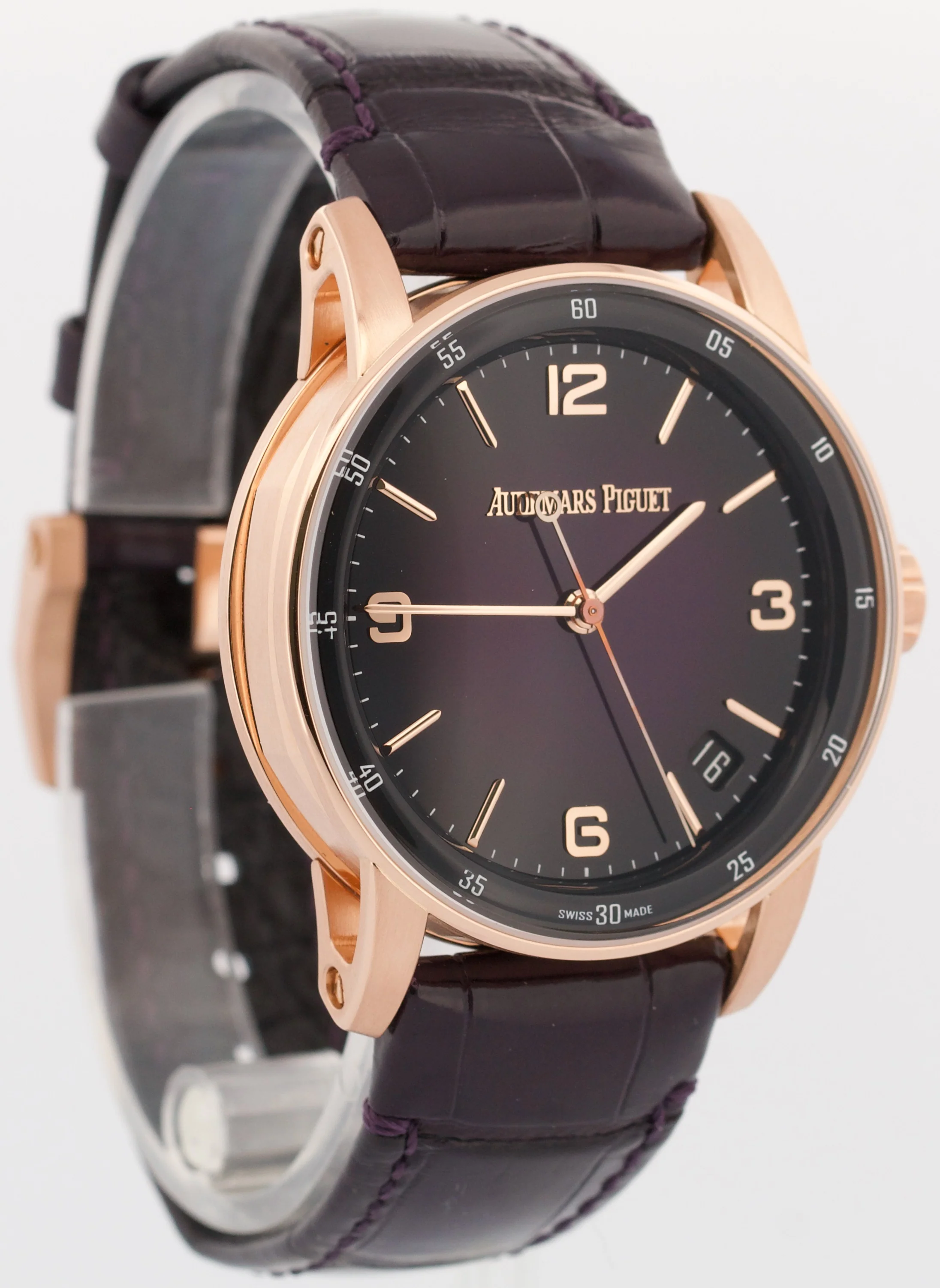 PAPERS Audemars Piguet Code 11.59 PURPLE 18K Gold 41mm 15210CR.OO.A002KB.02 BOX - Image 4