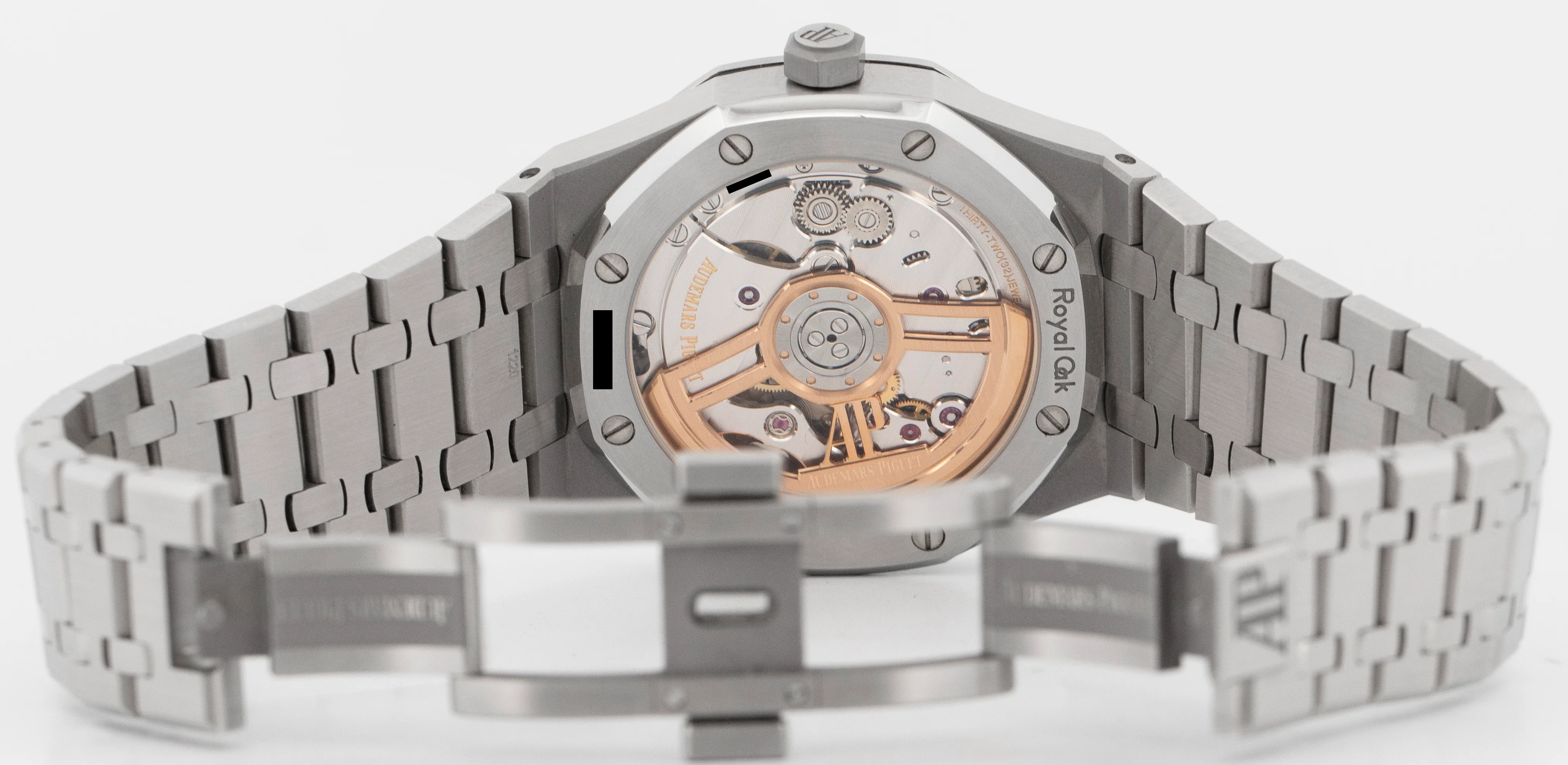 PAPERS Audemars Piguet Royal Oak Gray Black Stainless 41mm 15500ST Watch BOX - Image 8