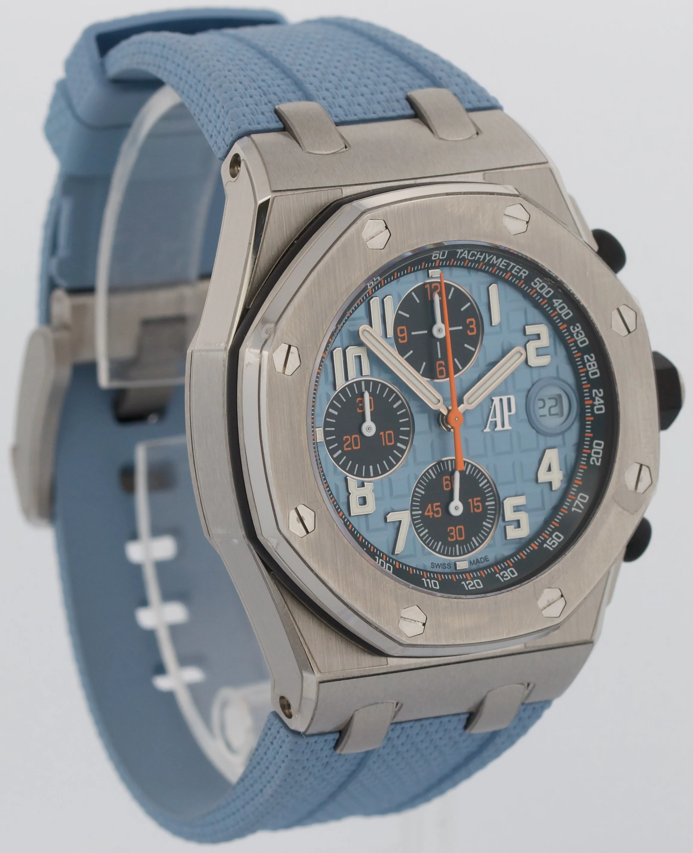 PAPERS Audemars Piguet Royal Oak Offshore BLUE 26238ST.OO.A340CA.01 42mm BOX - Image 4
